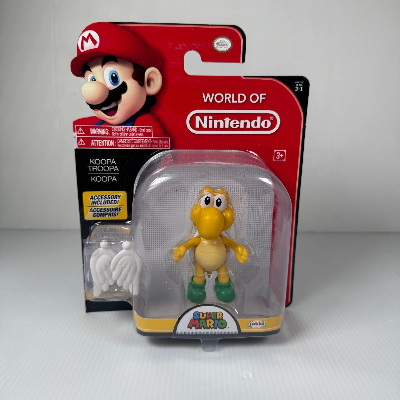Koopa Troopa Para Trooper w/ Wings World of Nintendo 3.5" Figure Series 3-1