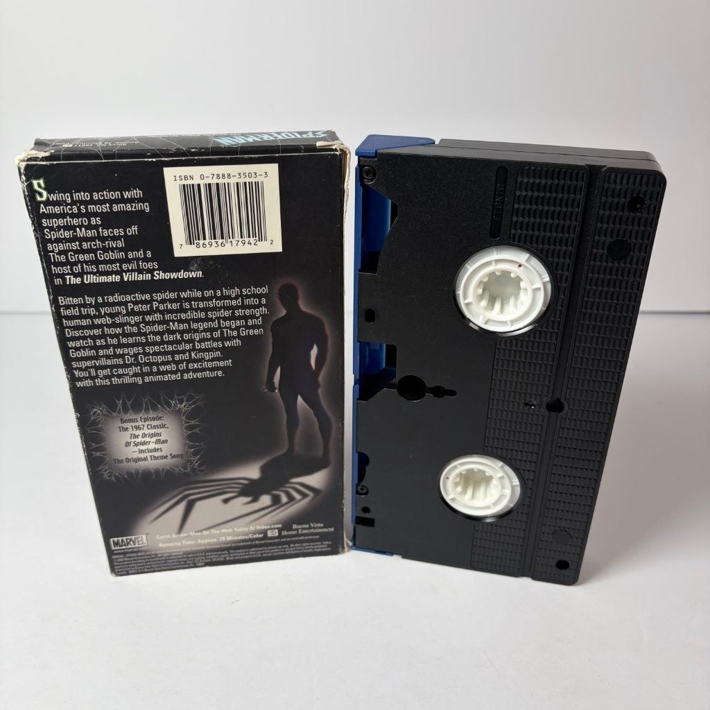 Spider-Man The Ultimate Villain Showdown VHS Marvel Animated Green Goblin Kingpi
