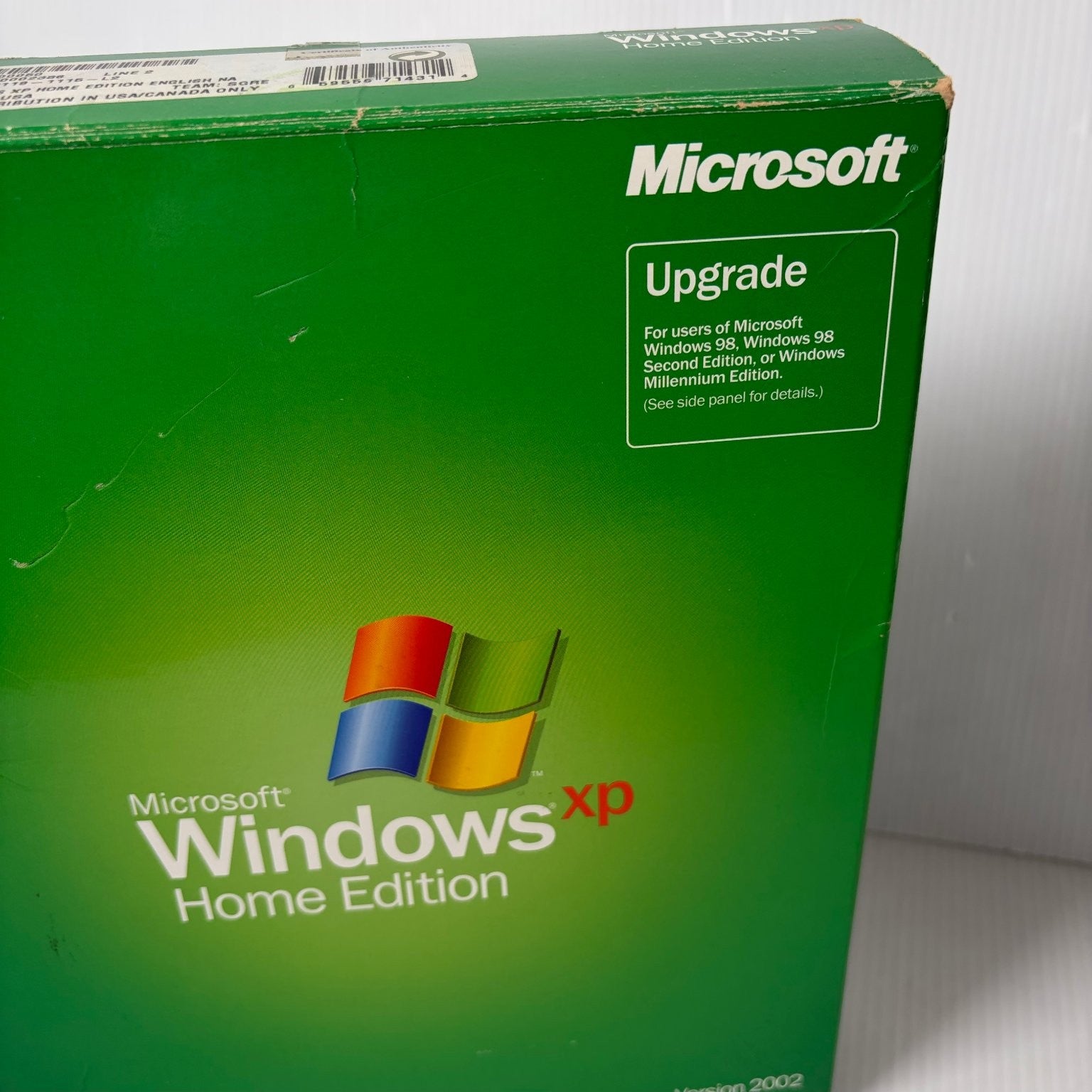 Microsoft Windows XP Home Edition Big Box PC Upgrade Version 2002 Software