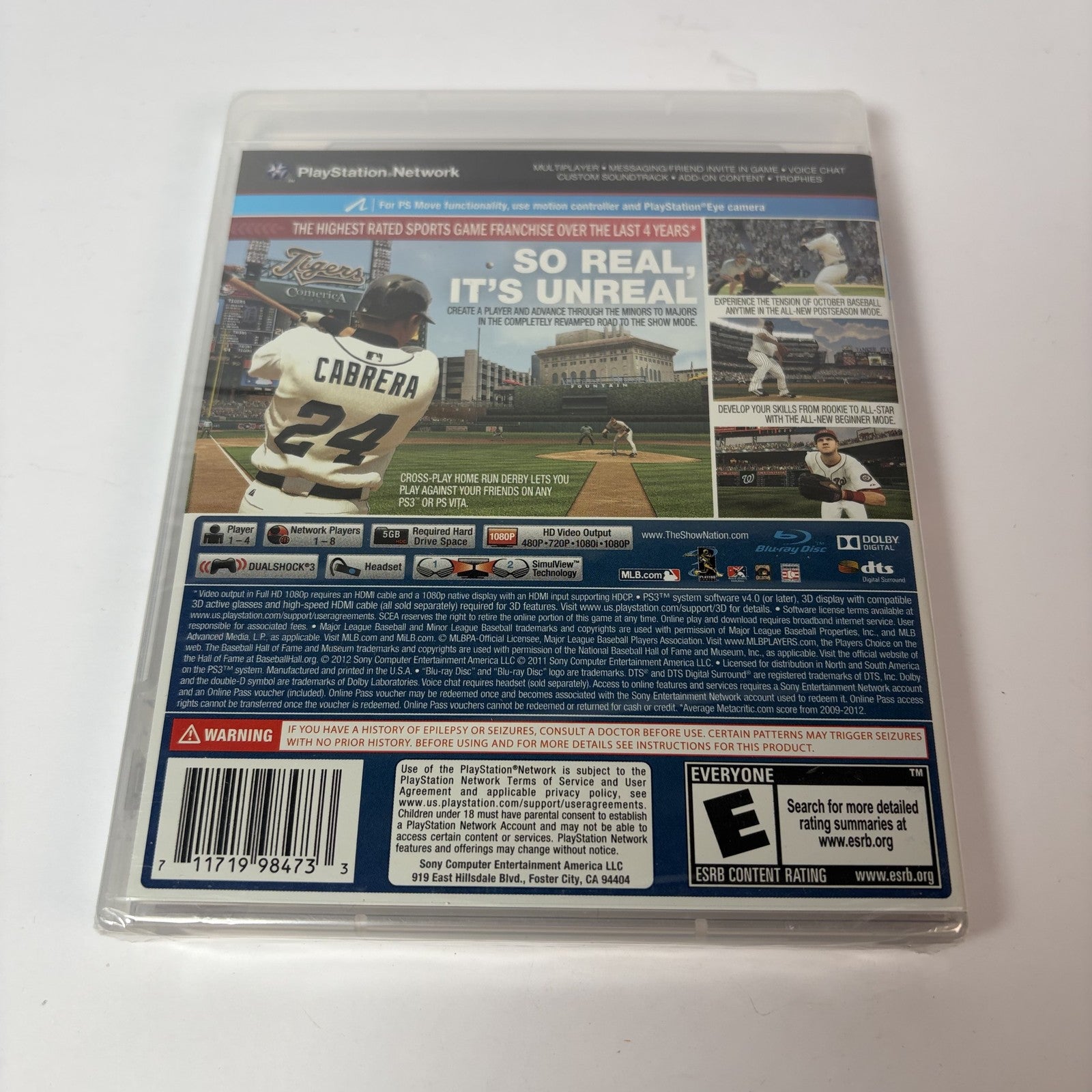 MLB 13 The Show PlayStation 3 PS3 2013 Sports Baseball Game ESRB E NEW SEALED