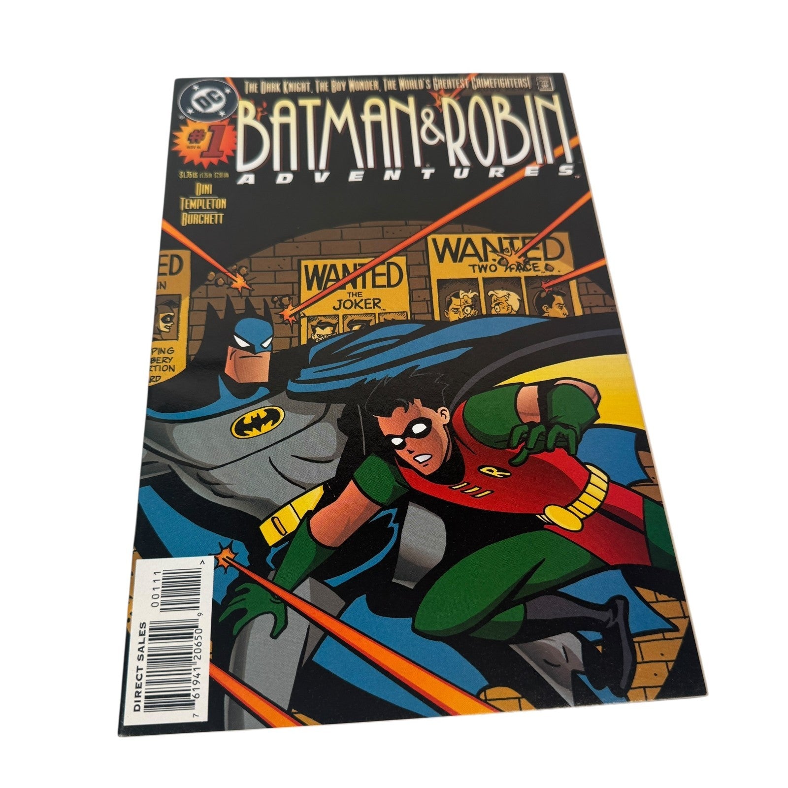 Batman and Robin Adventures #1 DC Comics November 1995 Animated Series Style