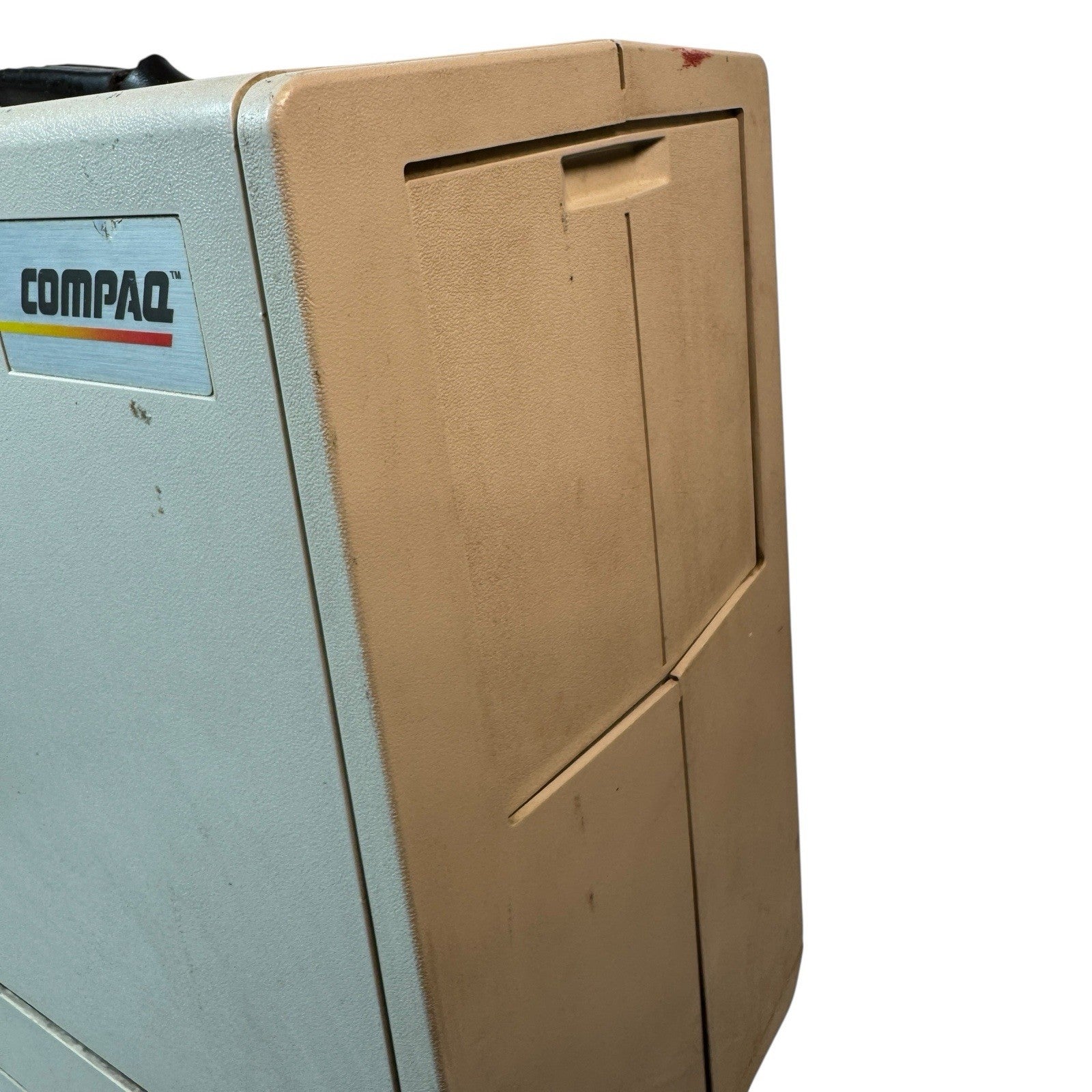 Compaq Portable Model 1 (1983) IBM PC Compatible w/ Manual & Disks AS IS