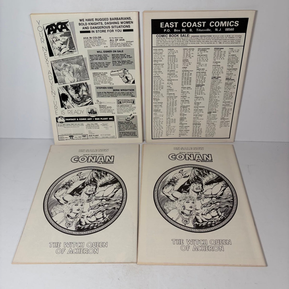 Savage Tales Magazine Lot Vol 2 #1-8 Marvel Comics 1985-1986 Joe Jusko