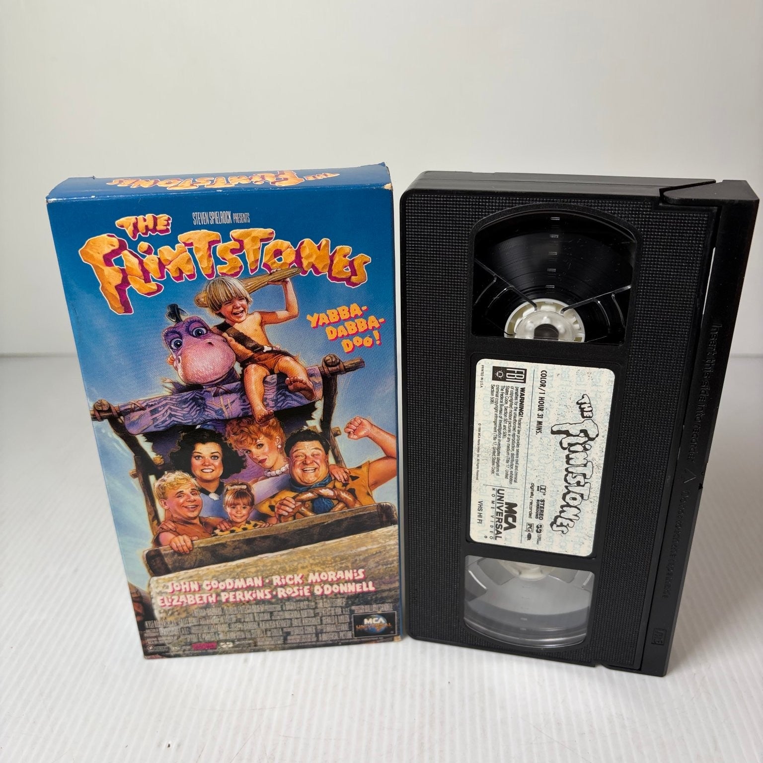 The Flintstones VHS 1994 Live-Action Family Comedy MCA Universal 81744