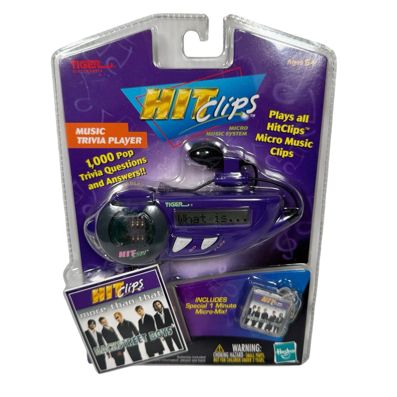 Music Trivia Player Hit Clips BACKSTREET BOYS More Than That MICRO MIX New Tiger