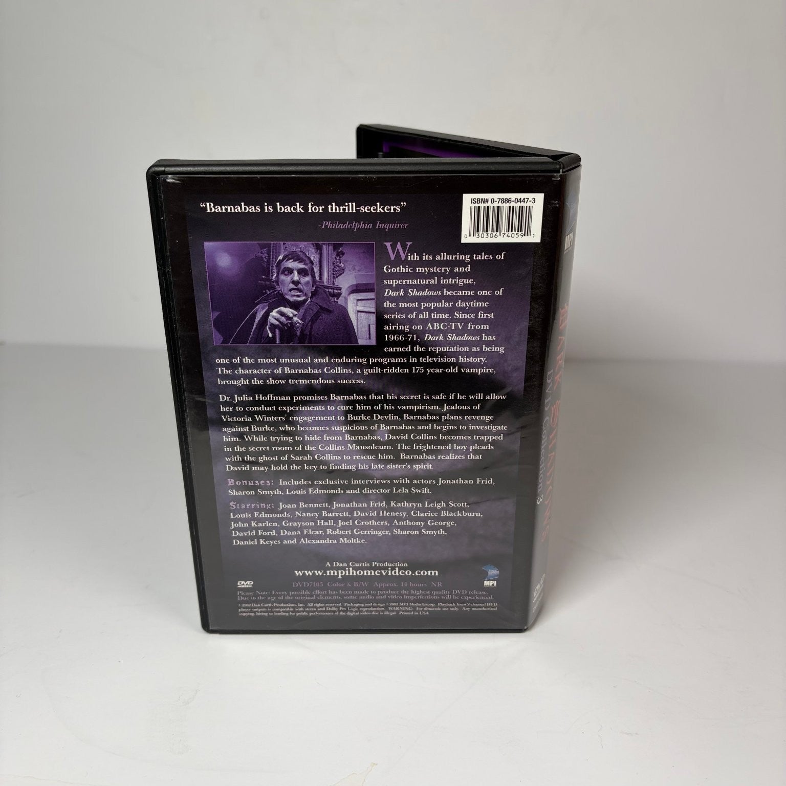 Dark Shadows DVD Collection 3 2002 Jonathan Frid Horror Gothic Mystery TV Series