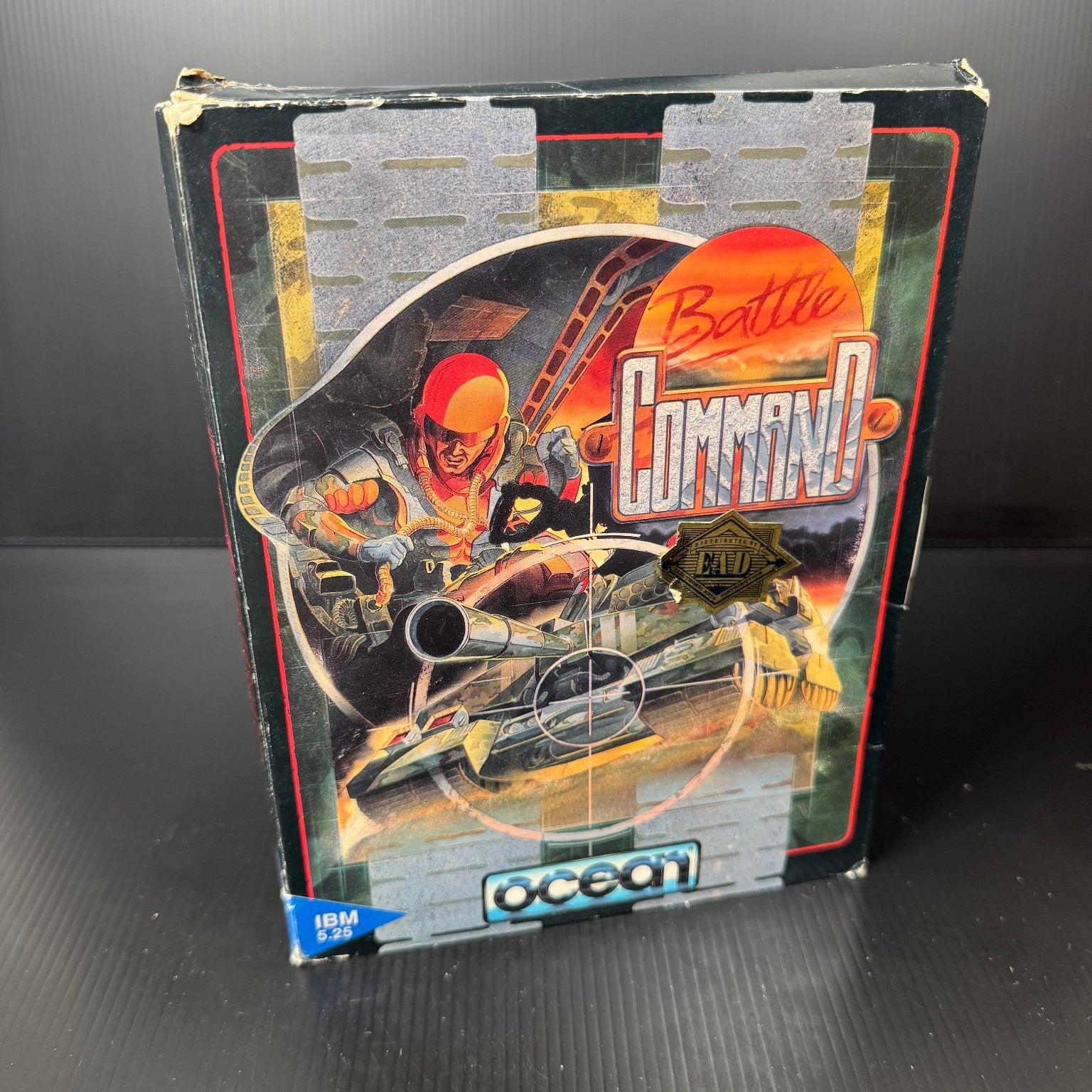 Battle Command IBM PC Big Box 5.25" Floppy Retro Game Strategy Tank Combat