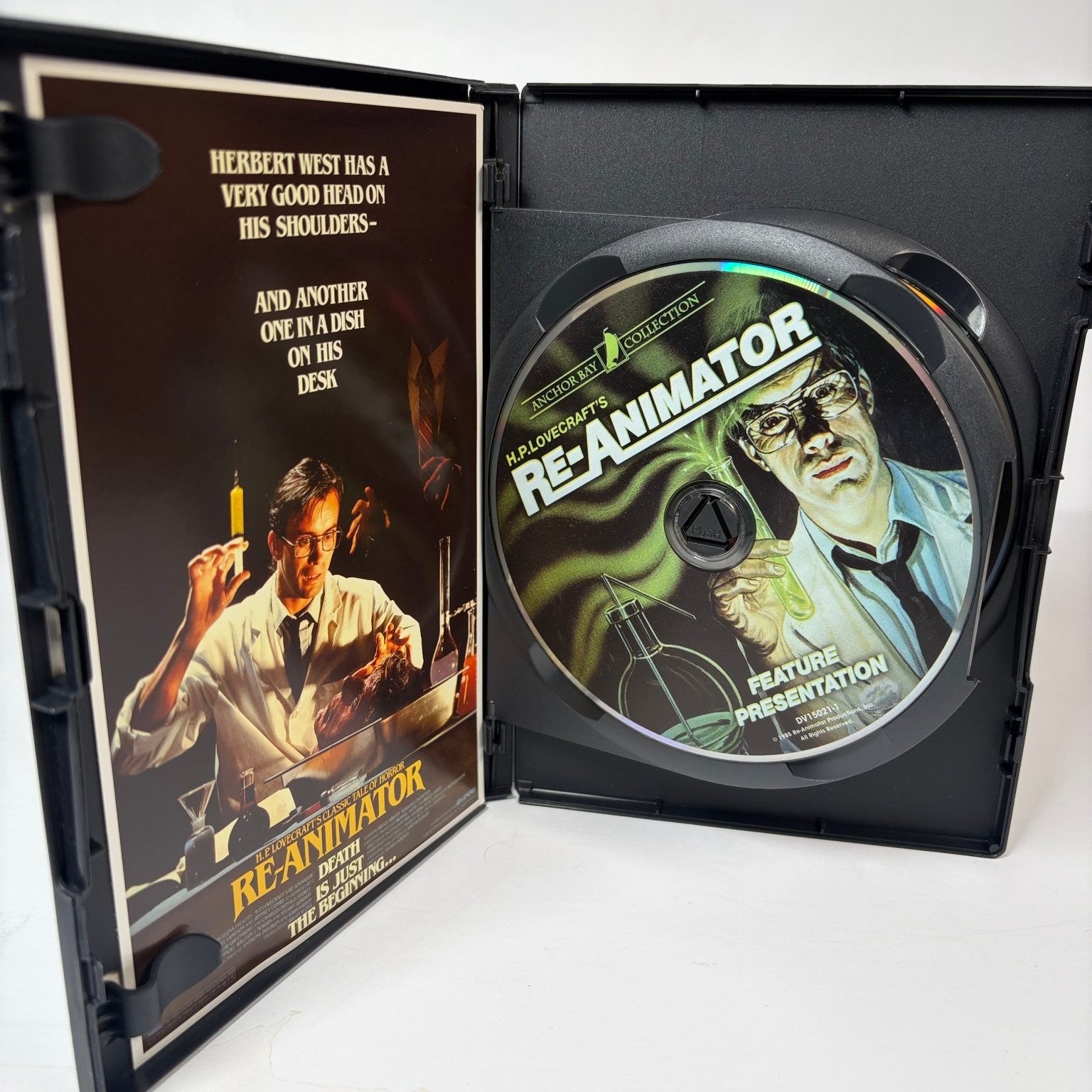 H.P. Lovecraft's Re-Animator DVD 1985 Anchor Bay Collection 2-Disc Set