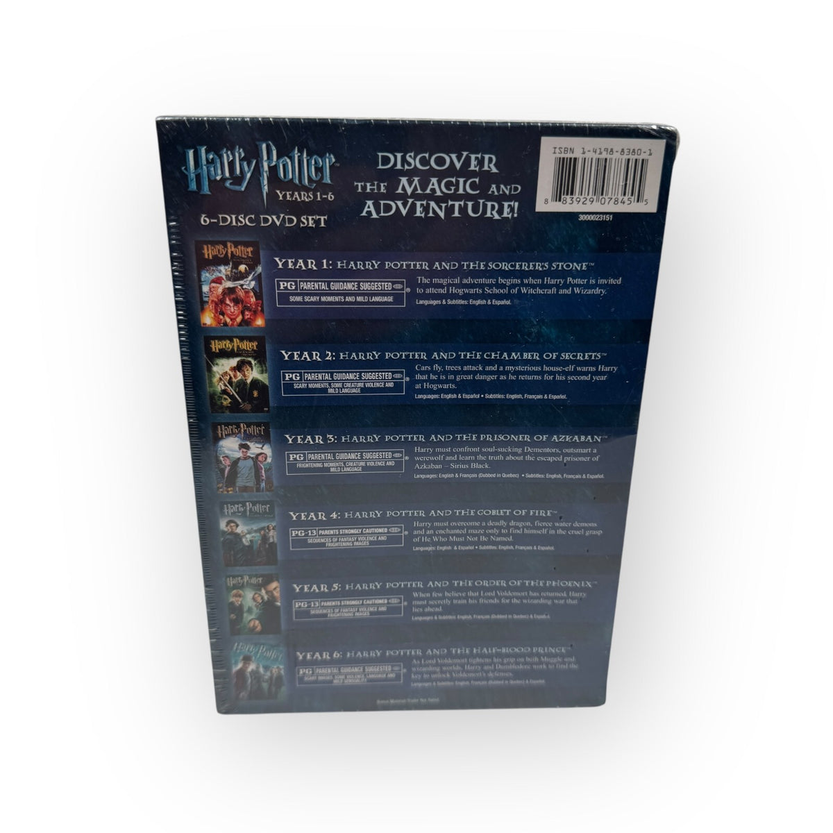 Harry Potter Years 1-6  6-Disc DVD Box Set Sealed (Widescreen Edition)