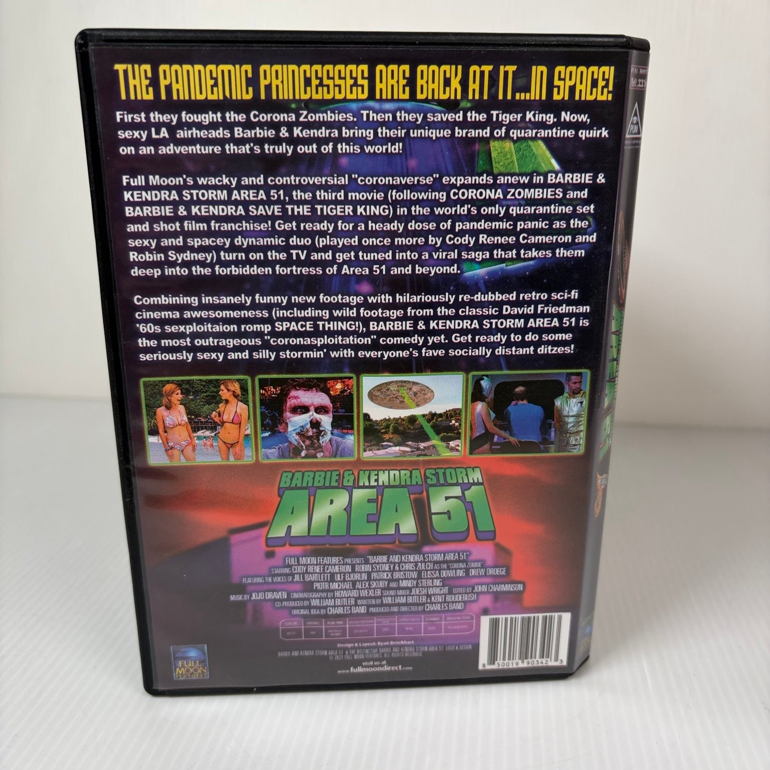 Barbie & Kendra Storm Area 51 DVD 2021 John Chapparrone Sci-Fi Comedy
