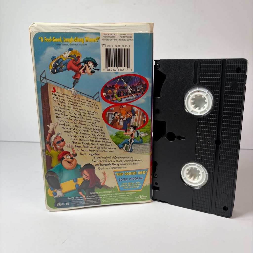 Disney's An Extremely Goofy Movie VHS Clamshell Goofy Max Animated