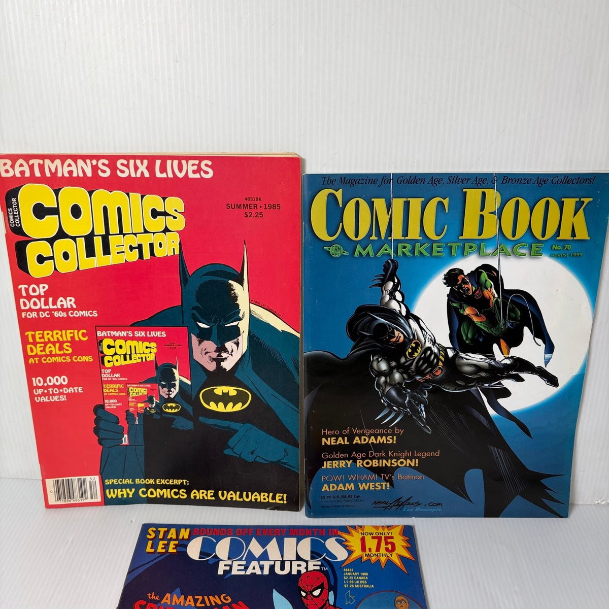 Vintage Comic Book Collector Magazine Lot of 3 Batman Spider-Man Star Wars
