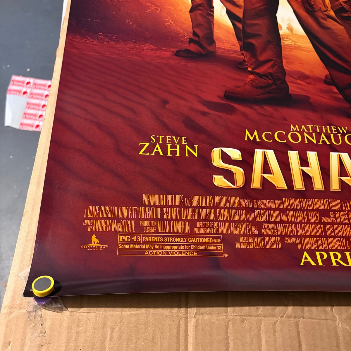Sahara 2005 One Sheet Movie Poster Original Double-Sided Matthew McConaughey