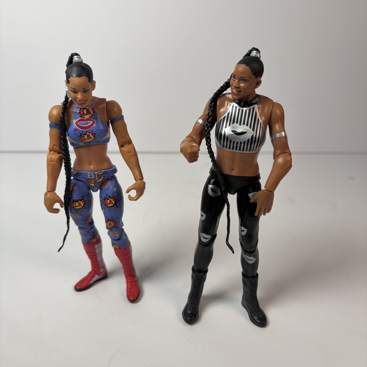 WWE Bianca Belair Action Figure Lot of 2 Mattel w/ Elite 91 & 1 Basic Series