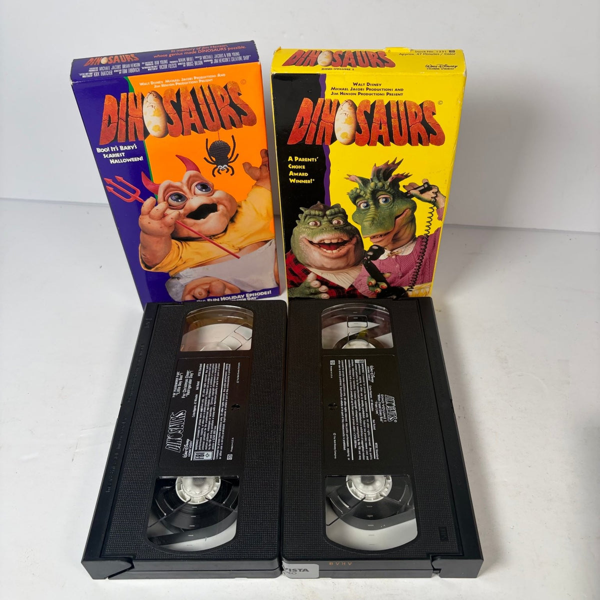 Dinosaurs VHS Lot of 4 Tapes 1991 Kids Comedy Jim Henson Buena Vista Home Video