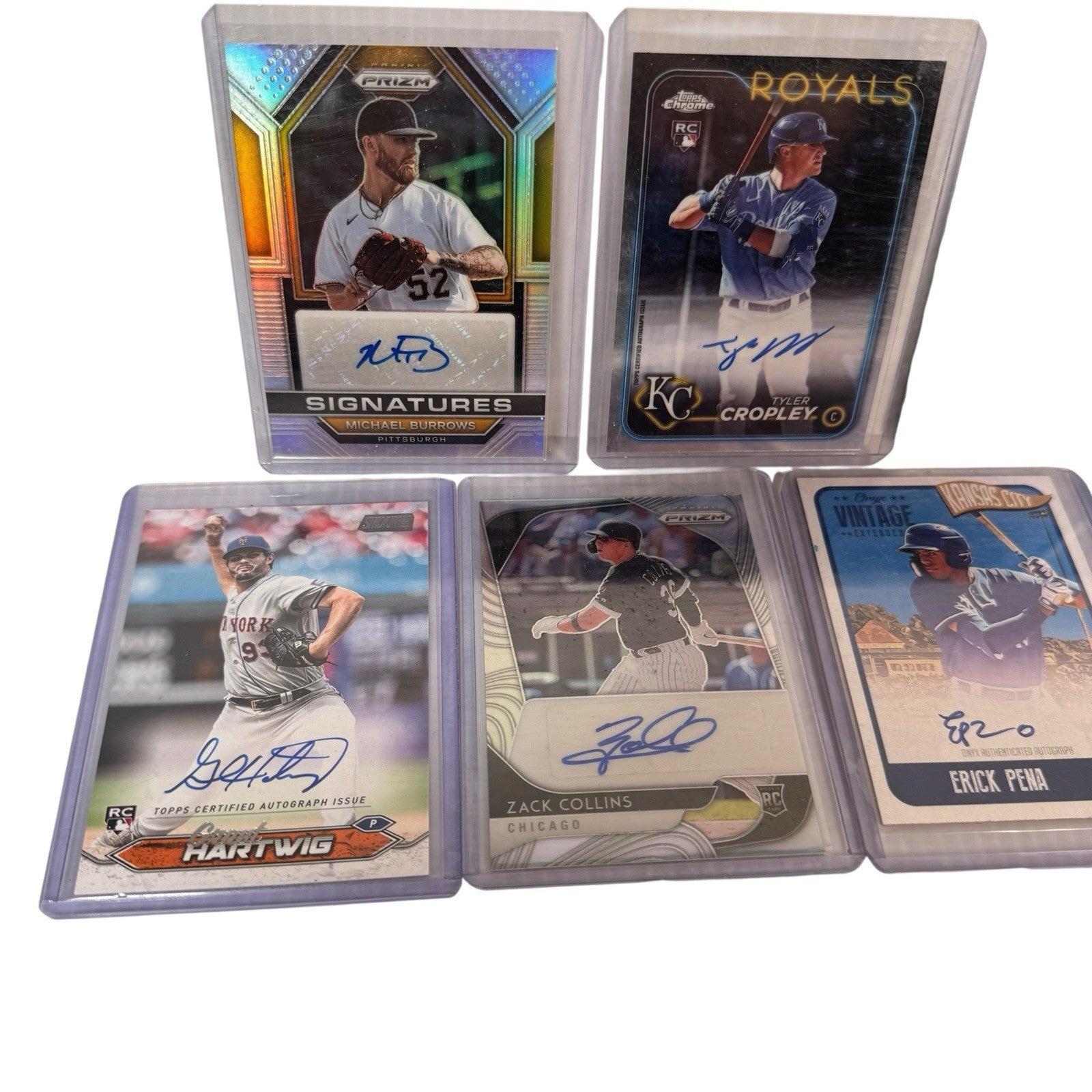 Lot Of 12 Baseball Autograph & Relic Cards Ryan Jeffers, Erick Pena & More