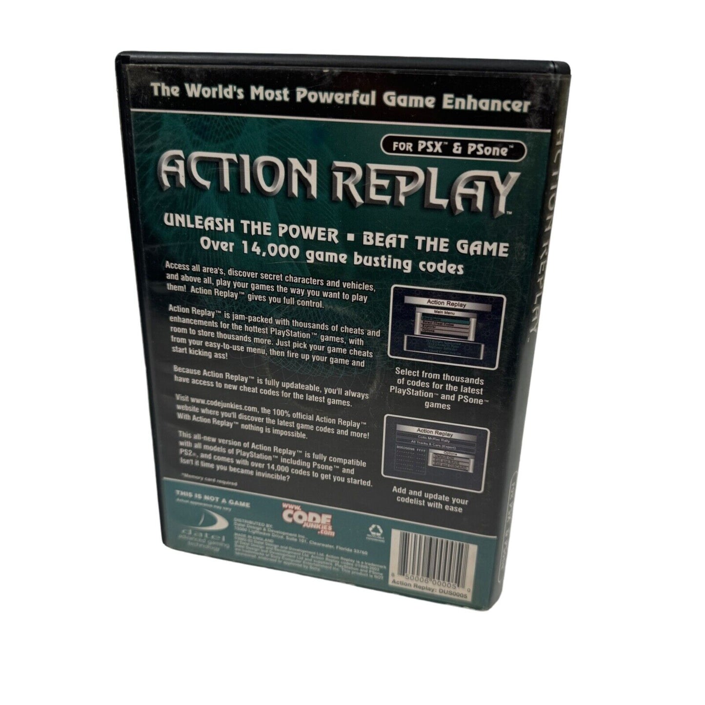 Action Replay Cheat Code Disc PlayStation 1 PS1 PSone PSX W/ Case (No Manual)