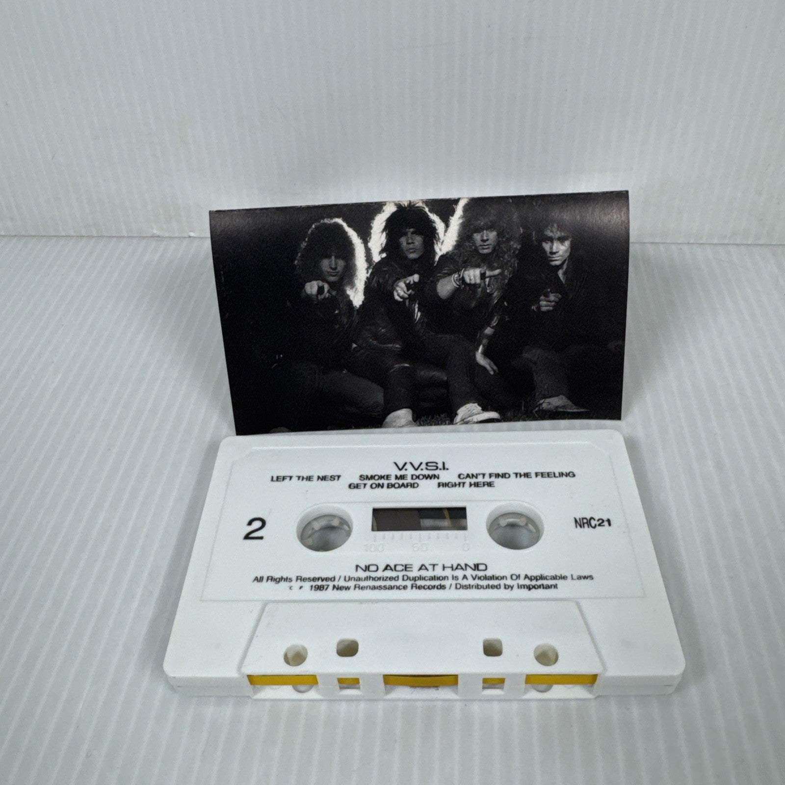 VVSI: No Ace at Hand 1986 Cassette Tape (NRC21) New Rennaisance Vintage Metal