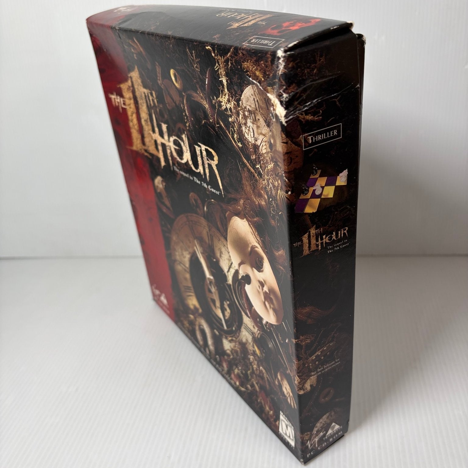 The 11th Hour PC CD-ROM Big Box Video Game Thriller Puzzle Adventure FMV Horror