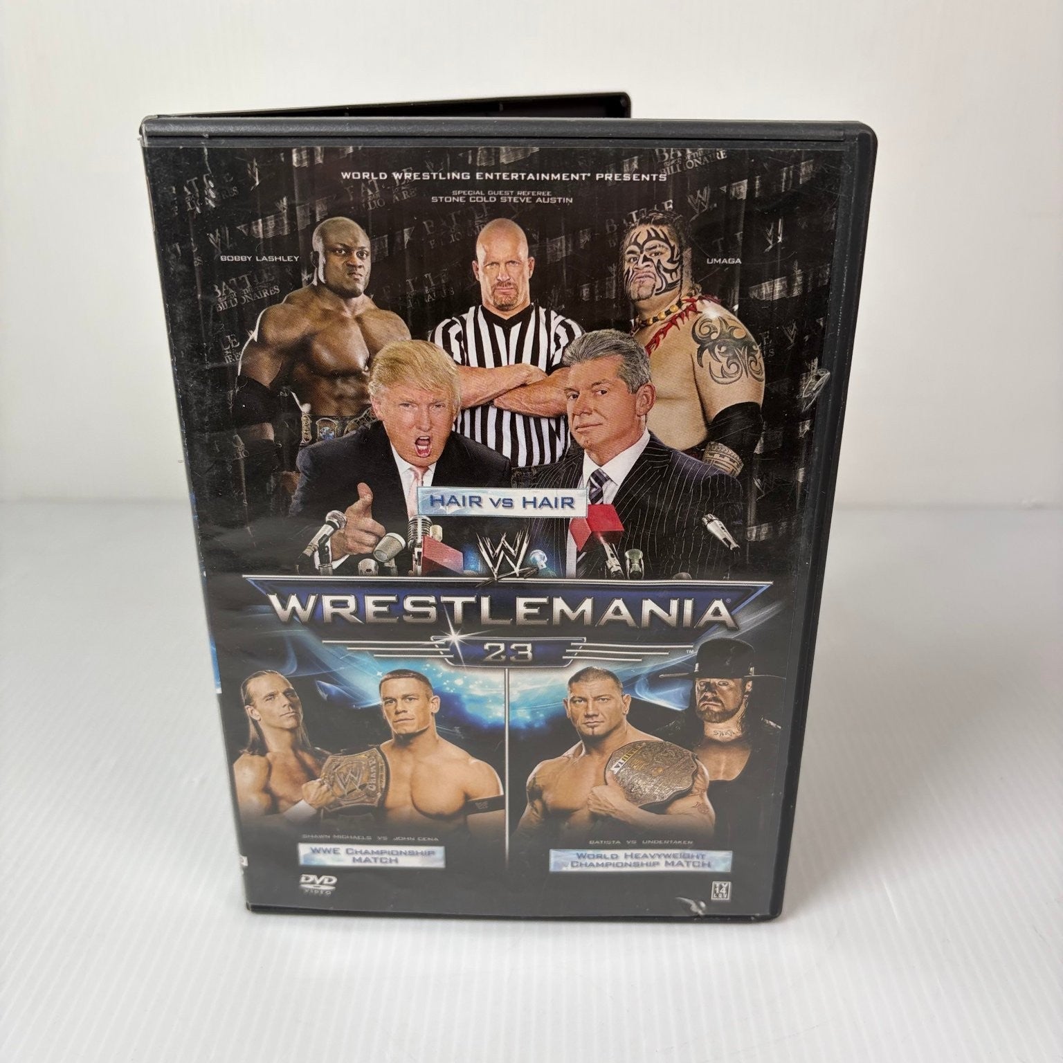 WrestleMania 23 DVD 2007 John Cena Shawn Michaels Undertaker Trump WWE