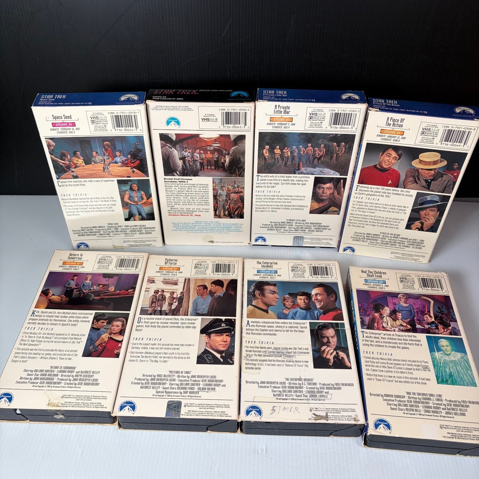 Lot of 19 Star Trek VHS The Next Generation, Movies  & Original Series