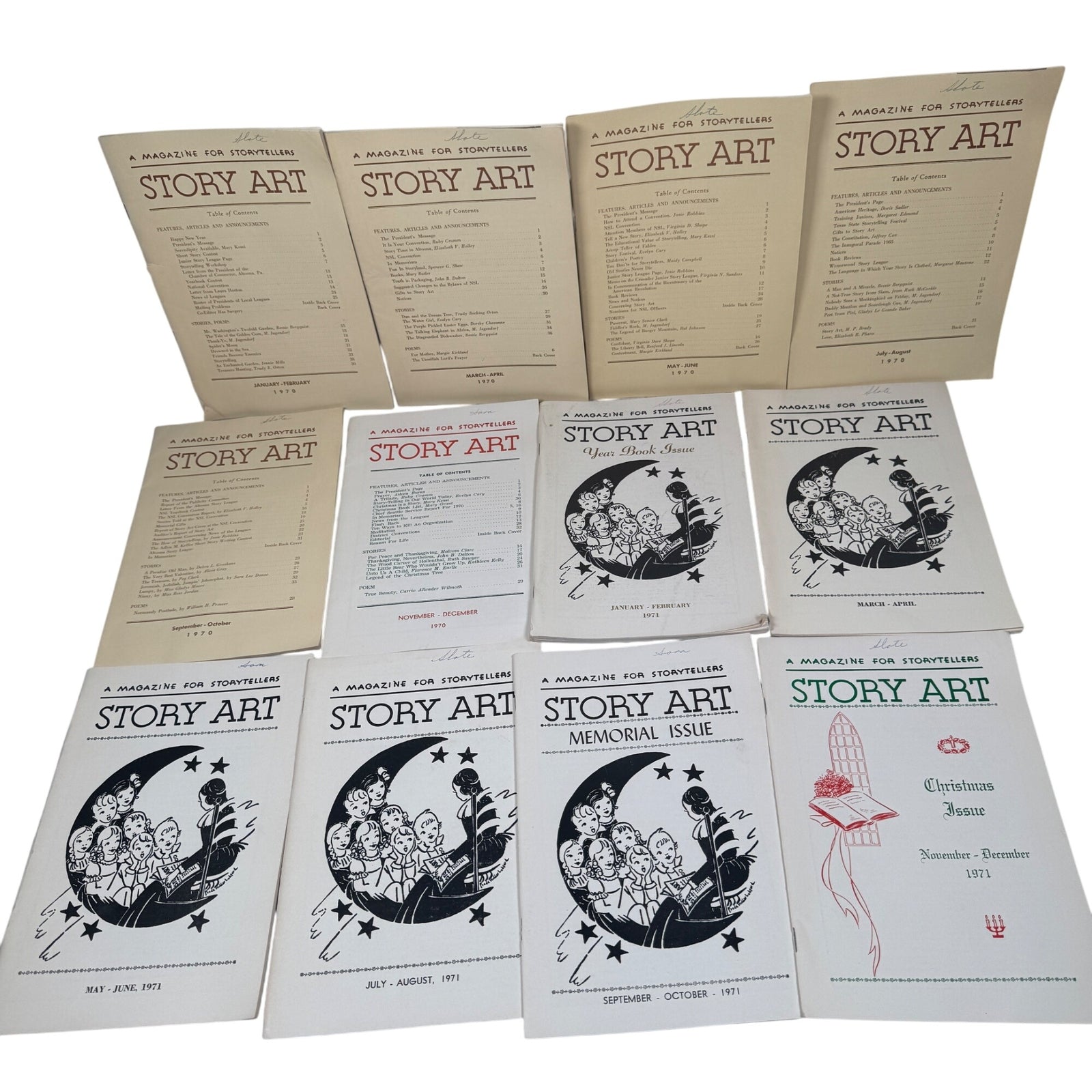 44 Story Art Magazines Lot (1970-1979) National Story League Altoona VTG Zine