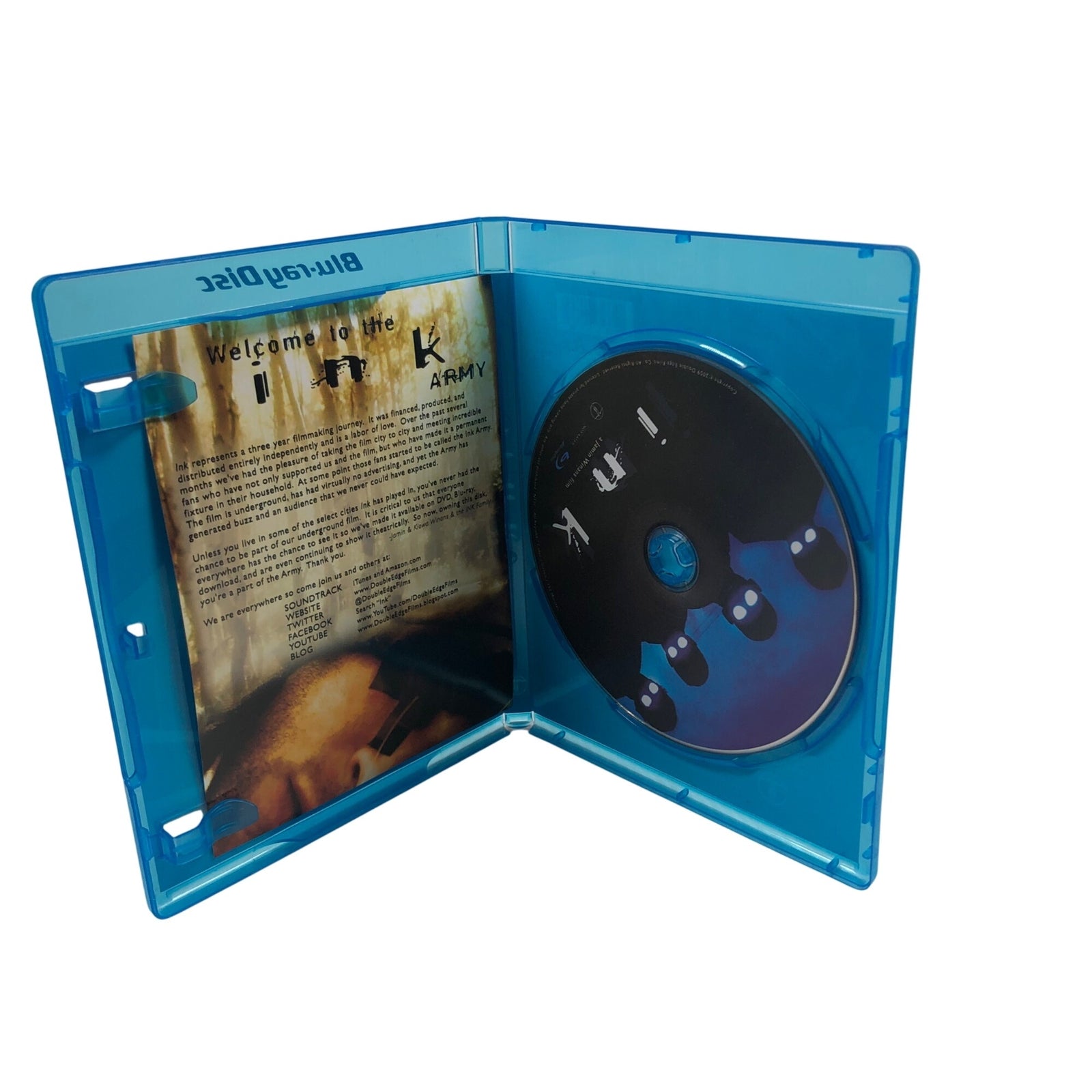 Ink (Blu-ray Disc, 2009) A Jamin Winans Film Double Edge Films w/ Insert