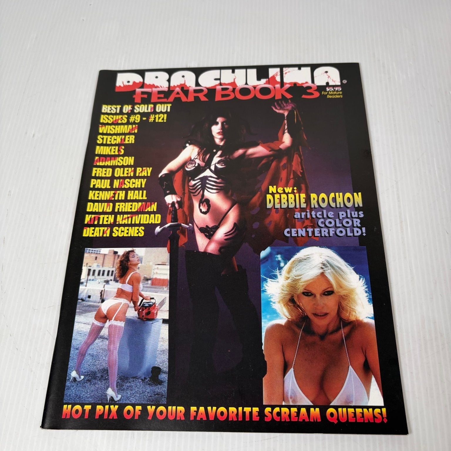 Draculina Fear Book 3 Magazine Debbie Rochon Scream Queens Cult Horror Fan Zine