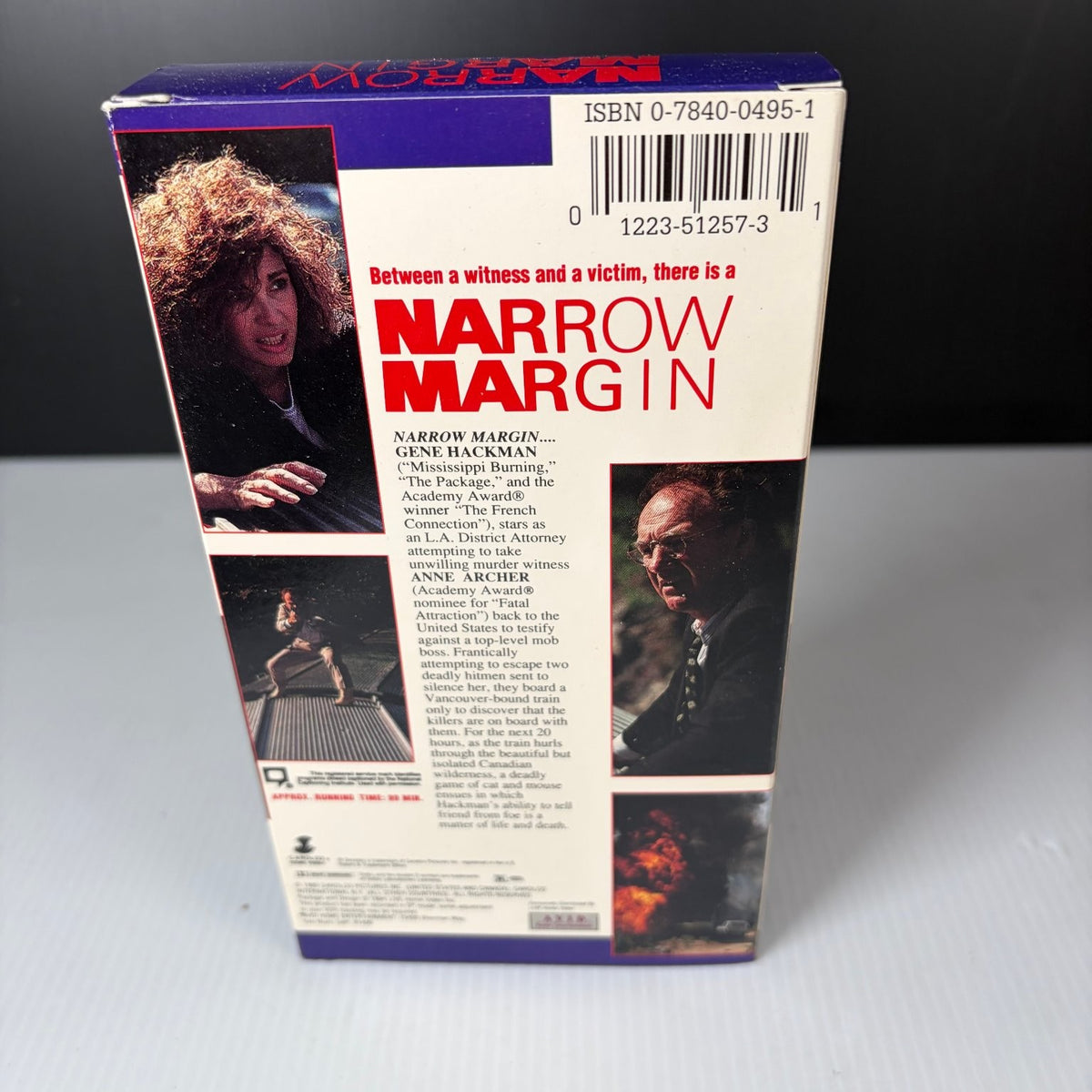 Narrow Margin VHS 1990 Thriller Original Release Avid Home Entertainment