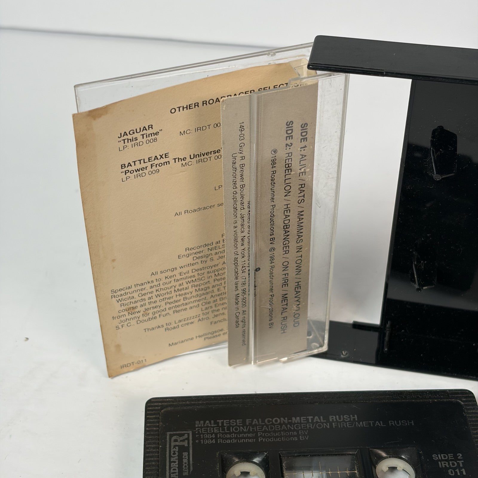 Maltese Falcon Metal Rush Cassette Tape 1984 Roadrunner Records CrO2 Heavy Metal