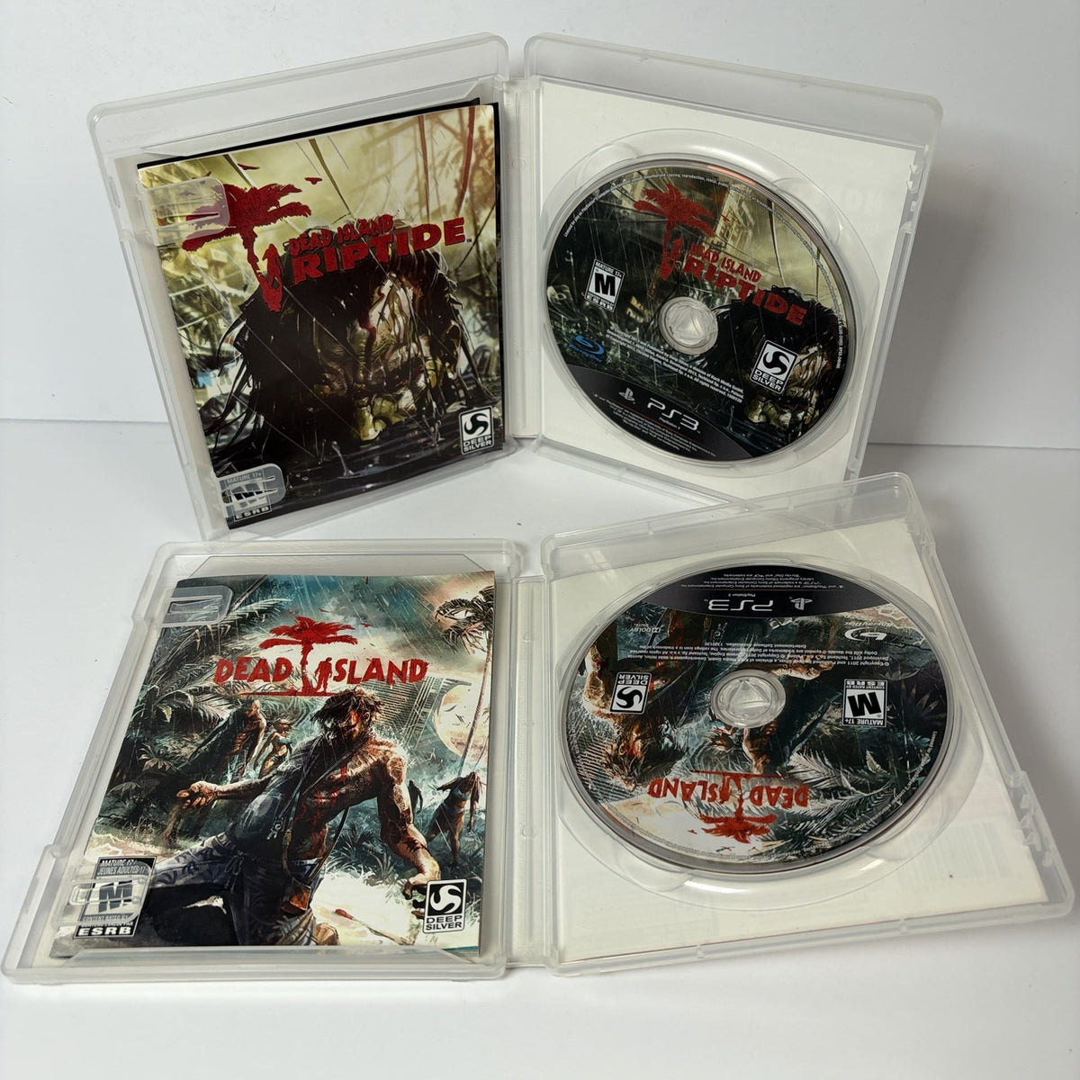 PlayStation 3 Ultimate Zombie Game Bundle Lot Of 4 Dead Island Walking Dead PS3