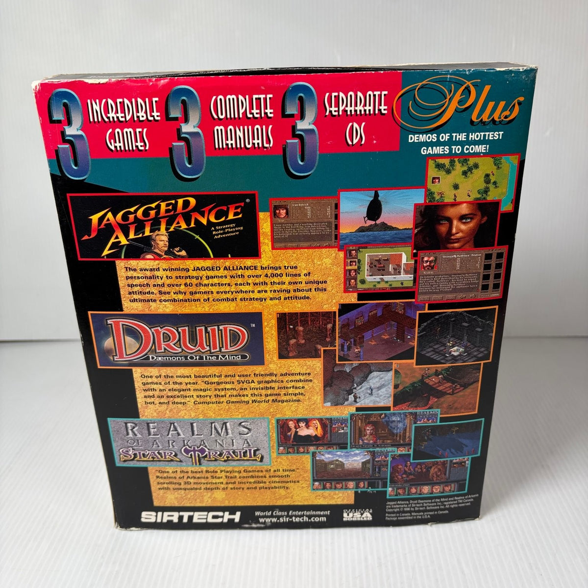 The Trophy Case Sir-Tech Big Box PC Collection Arkania Druid Jagged Alliance