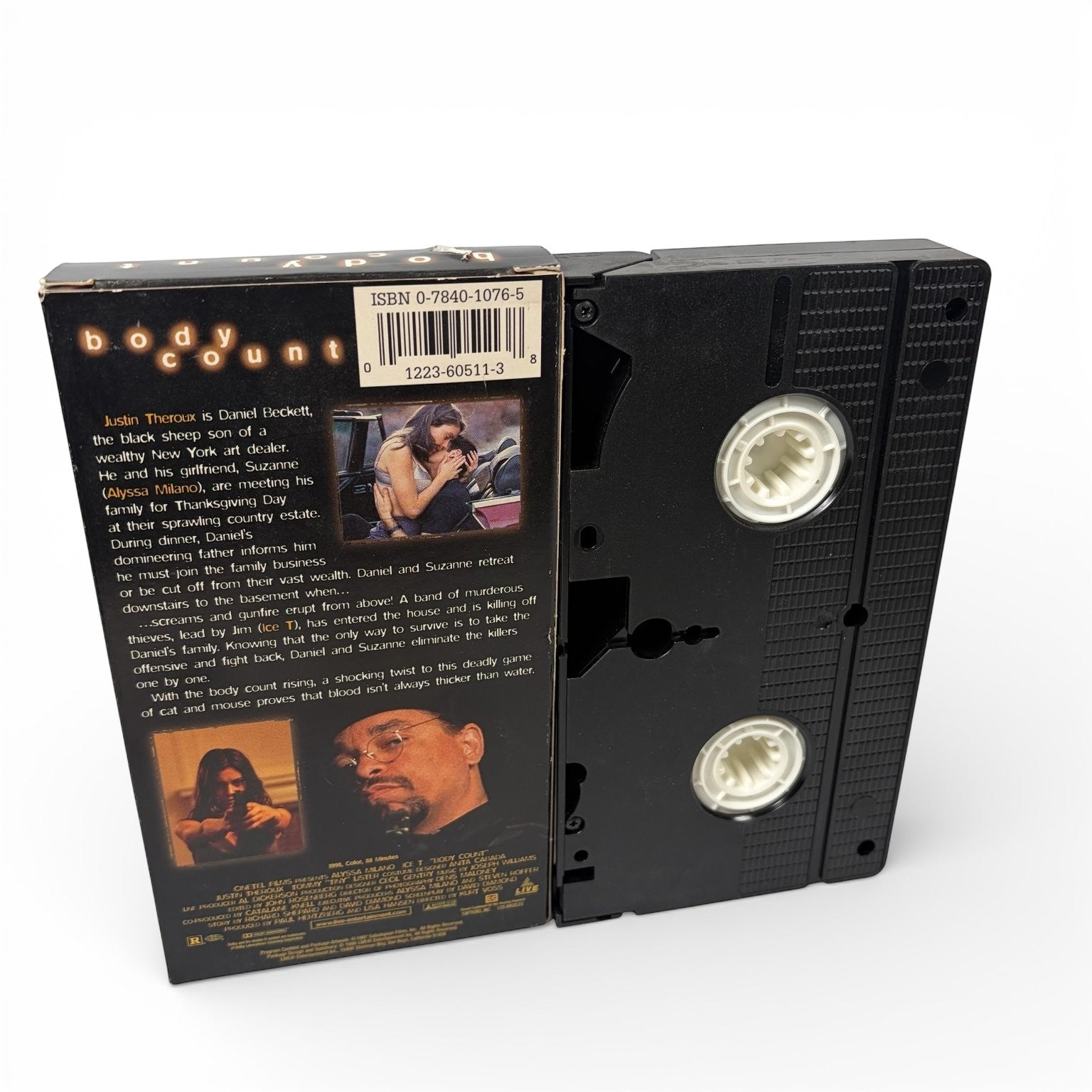Body Count VHS 1998 Thriller Alyssa Milano Ice-T Live Entertainment