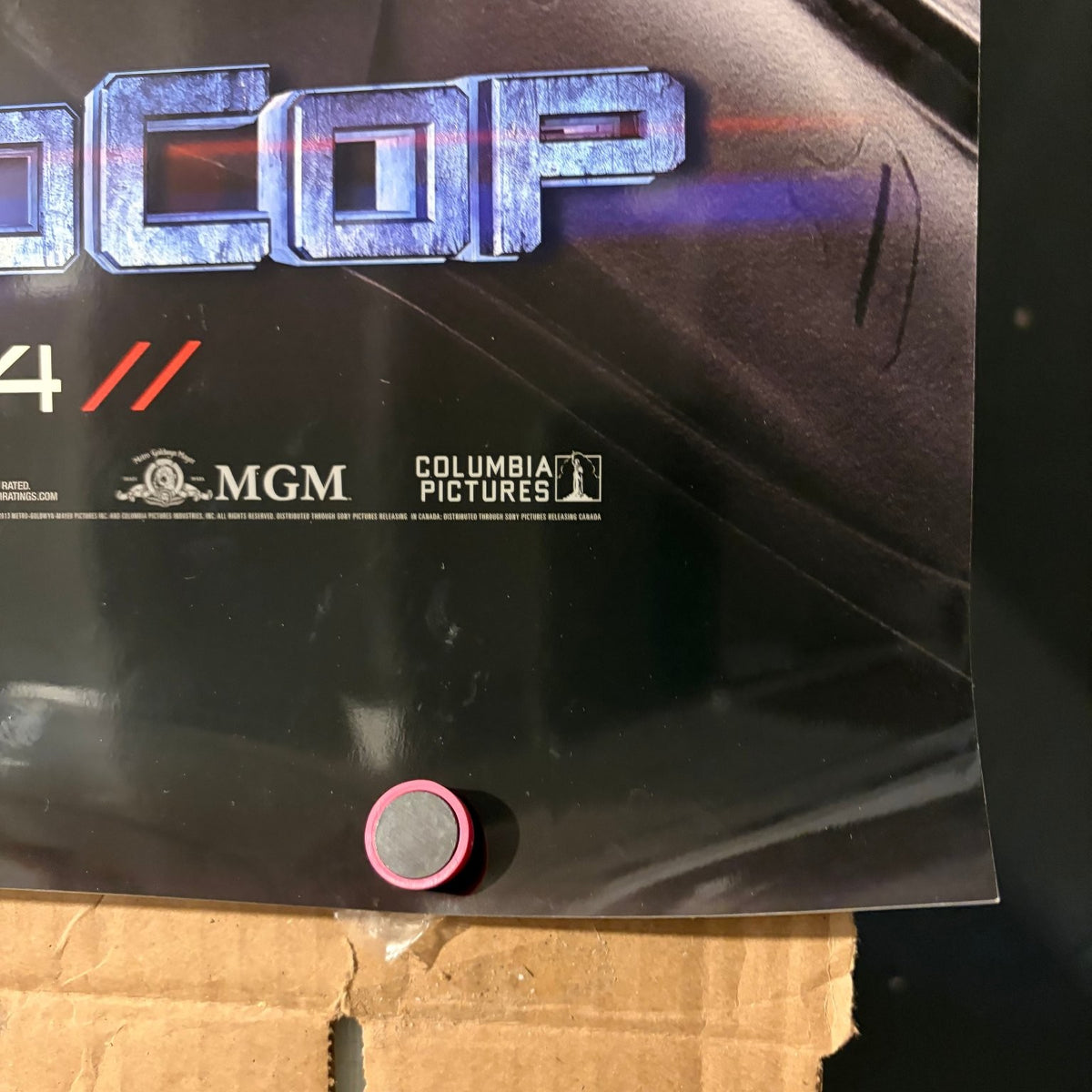 RoboCop 2014 One Sheet Movie Poster Original Double-Sided Joel Kinnaman