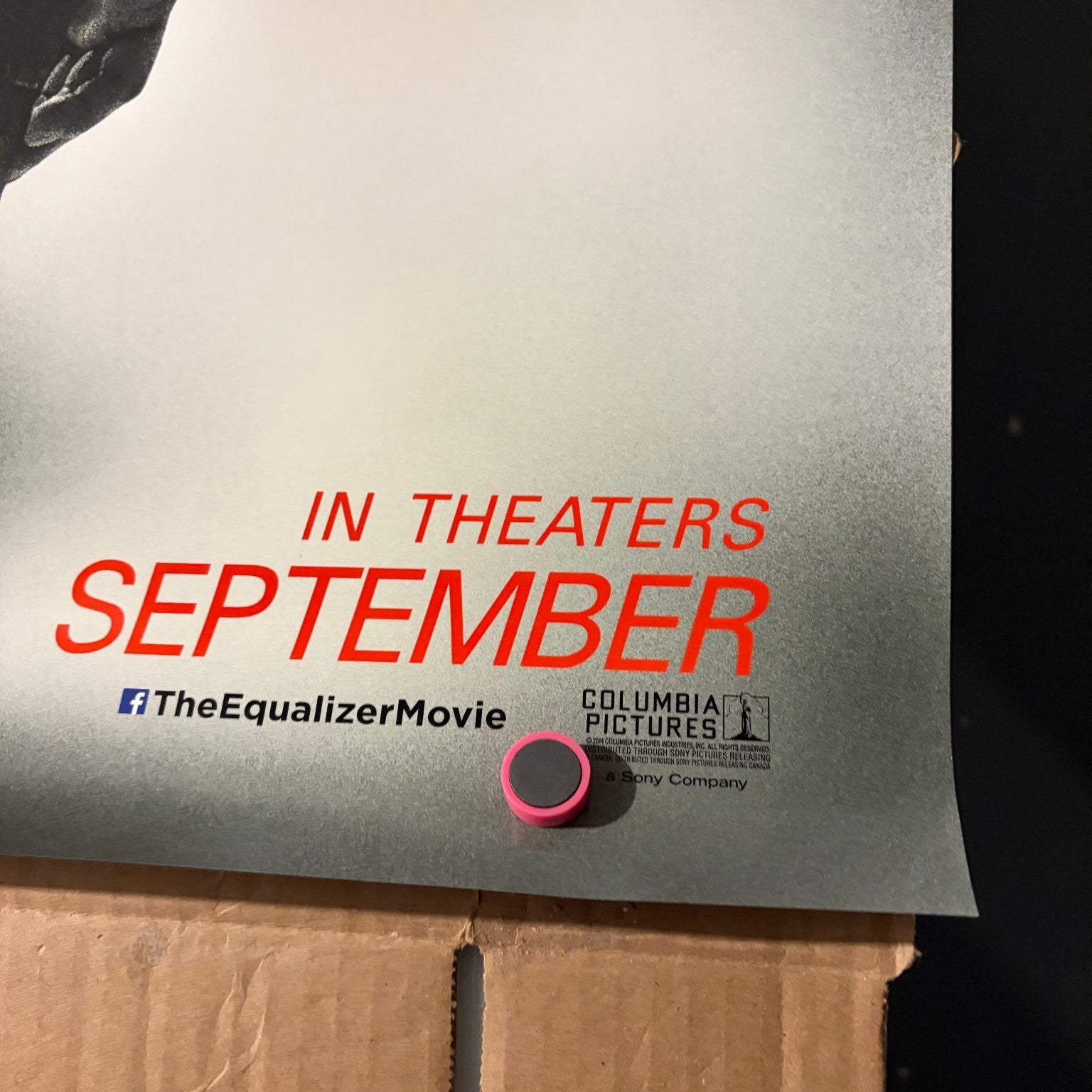 The Equalizer Advance Teaser One Sheet 2014 Denzel Washington DS