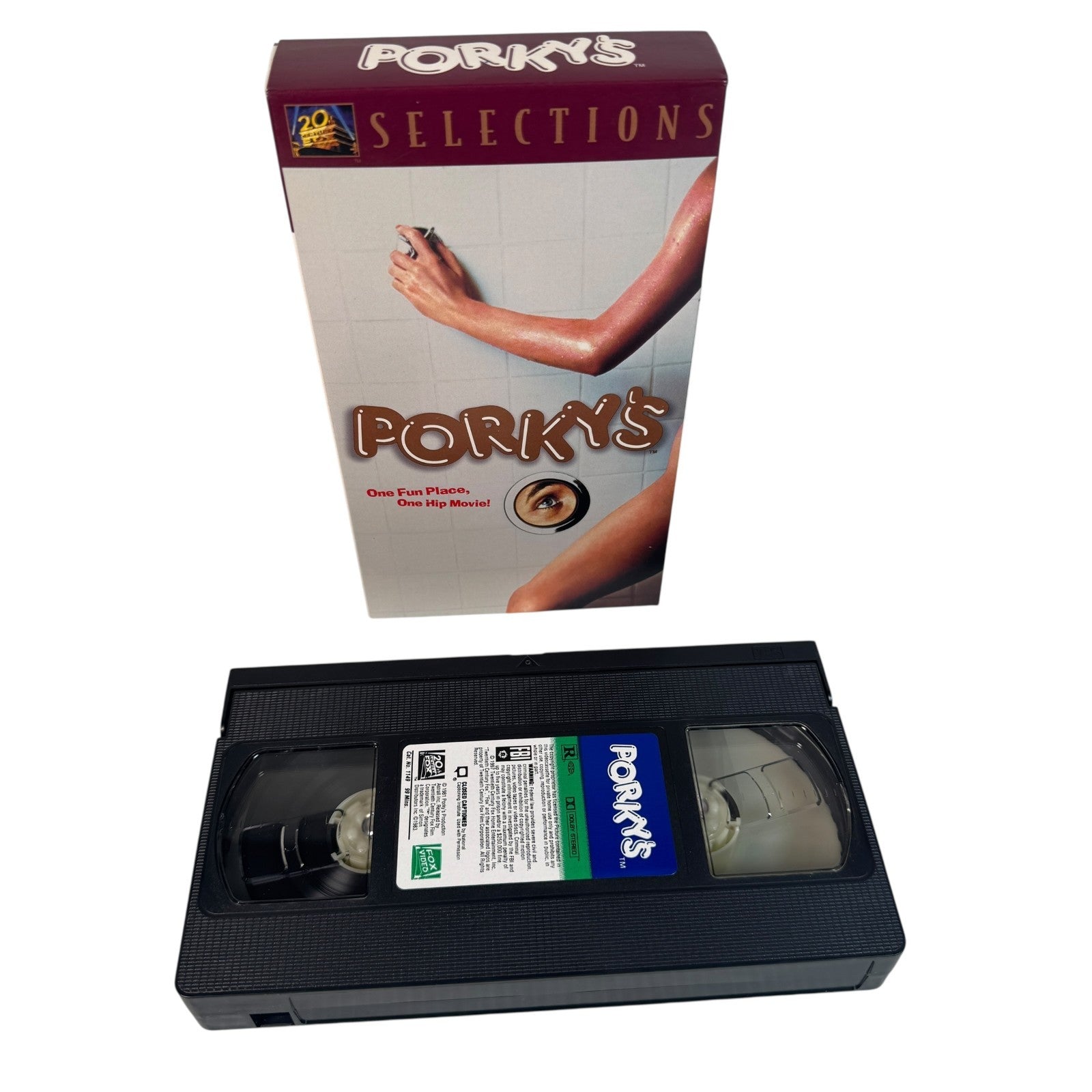Vintage Porky's VHS Tape 80's Cult Comedy Movie