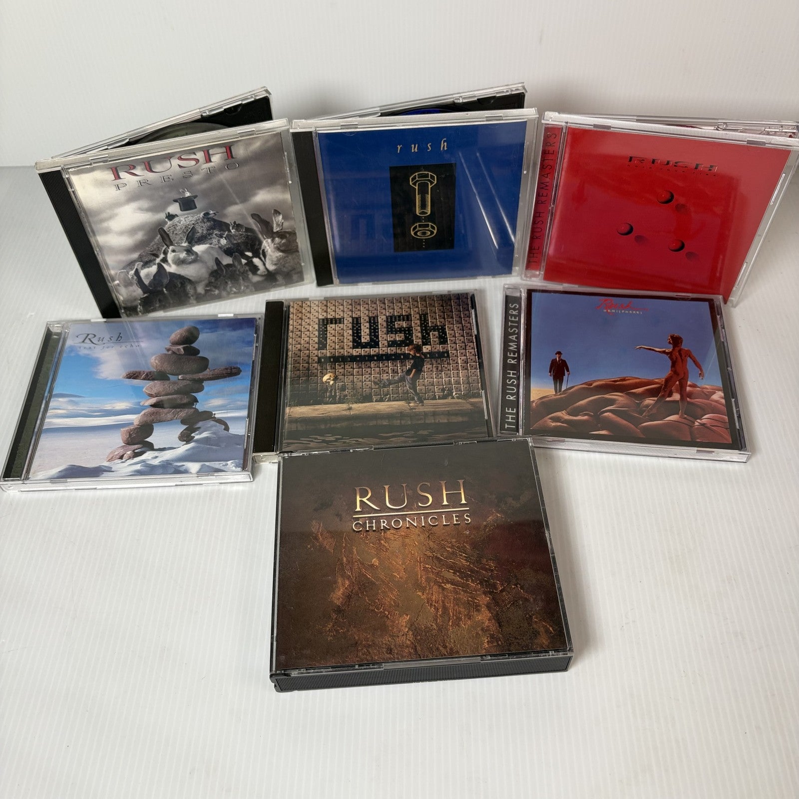 Rush CD Lot of 7 Albums Including Presto, Chronicles, Roll the Bones