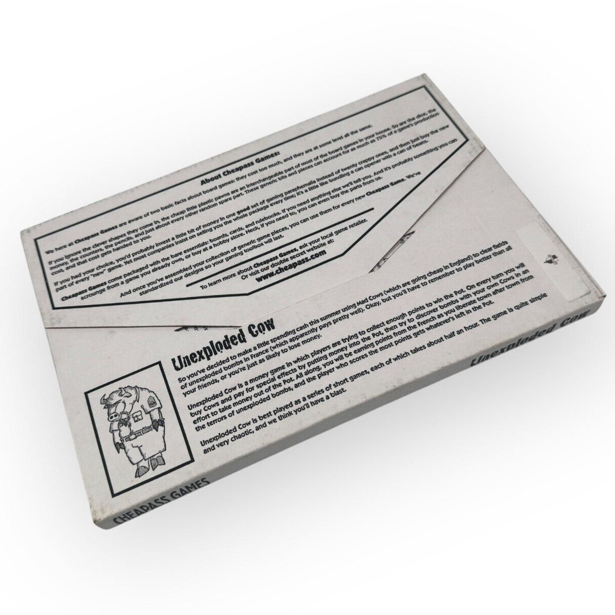 Unexploded Cow Indie Card Game by CheapassGames Complete VTG 1997 Version