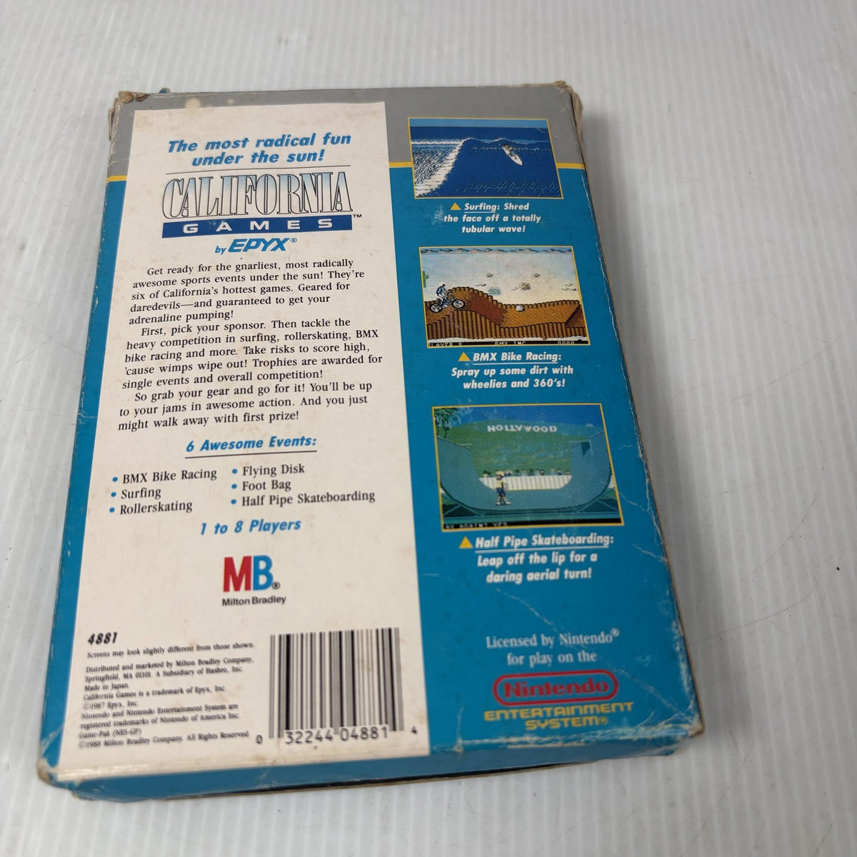 California Games Nintendo NES CIB Complete In Box w/ Manual & Inserts Epyx