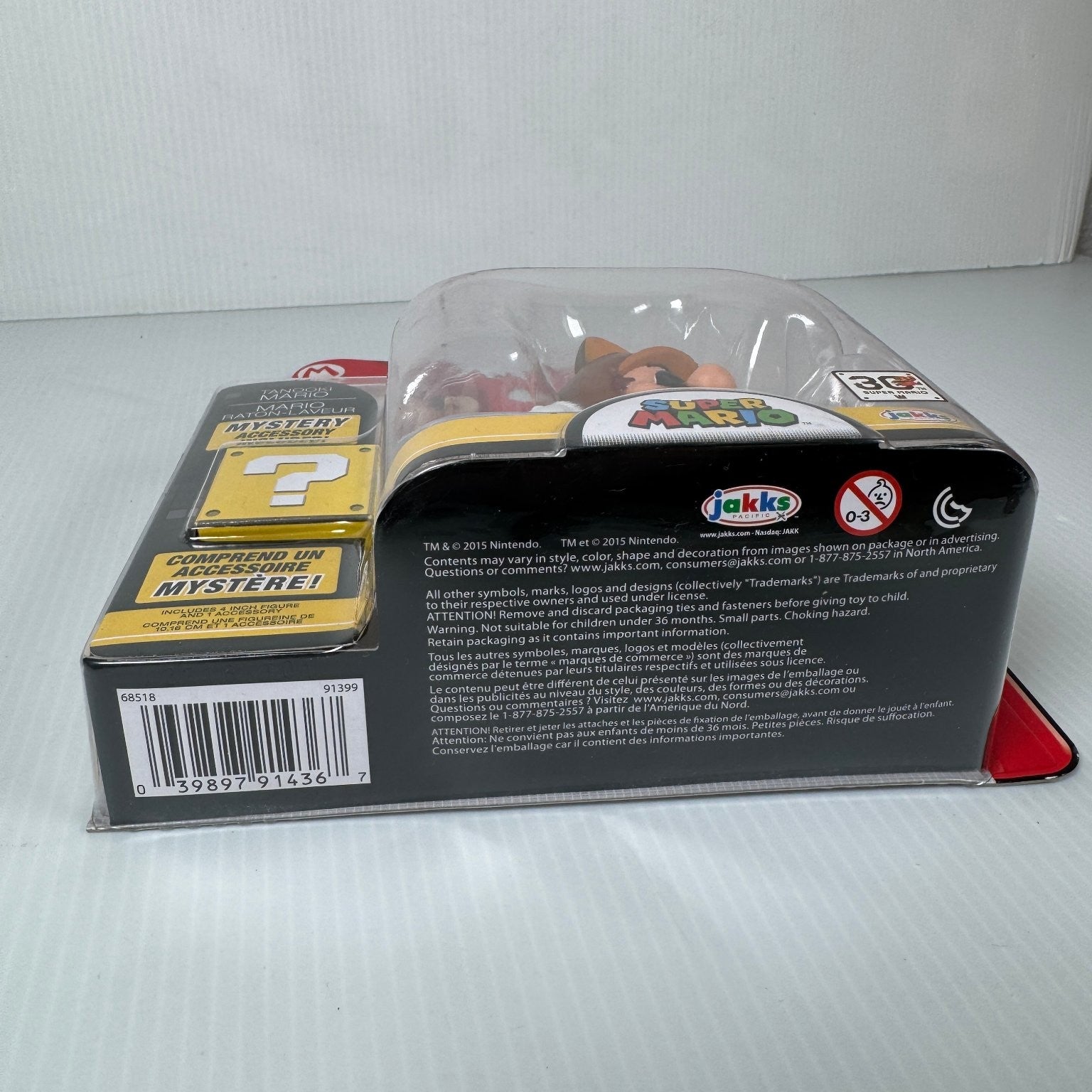 World of Nintendo Tanooki Mario Super Mario 4" Figure w/ Accessory Series 1-4