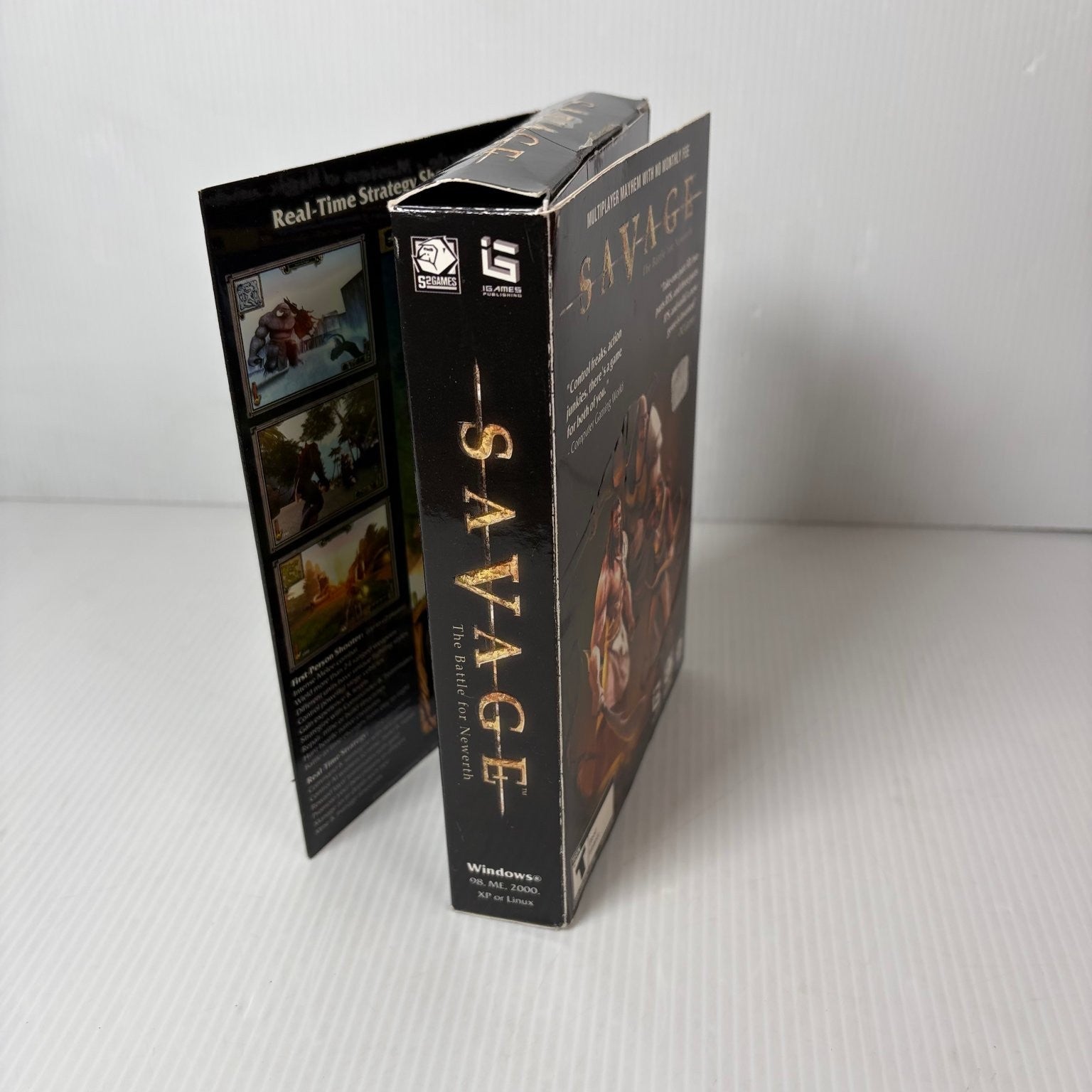 Savage: The Battle for Newerth PC CD-ROM Video Game MMO RTSS Double Gate Fold