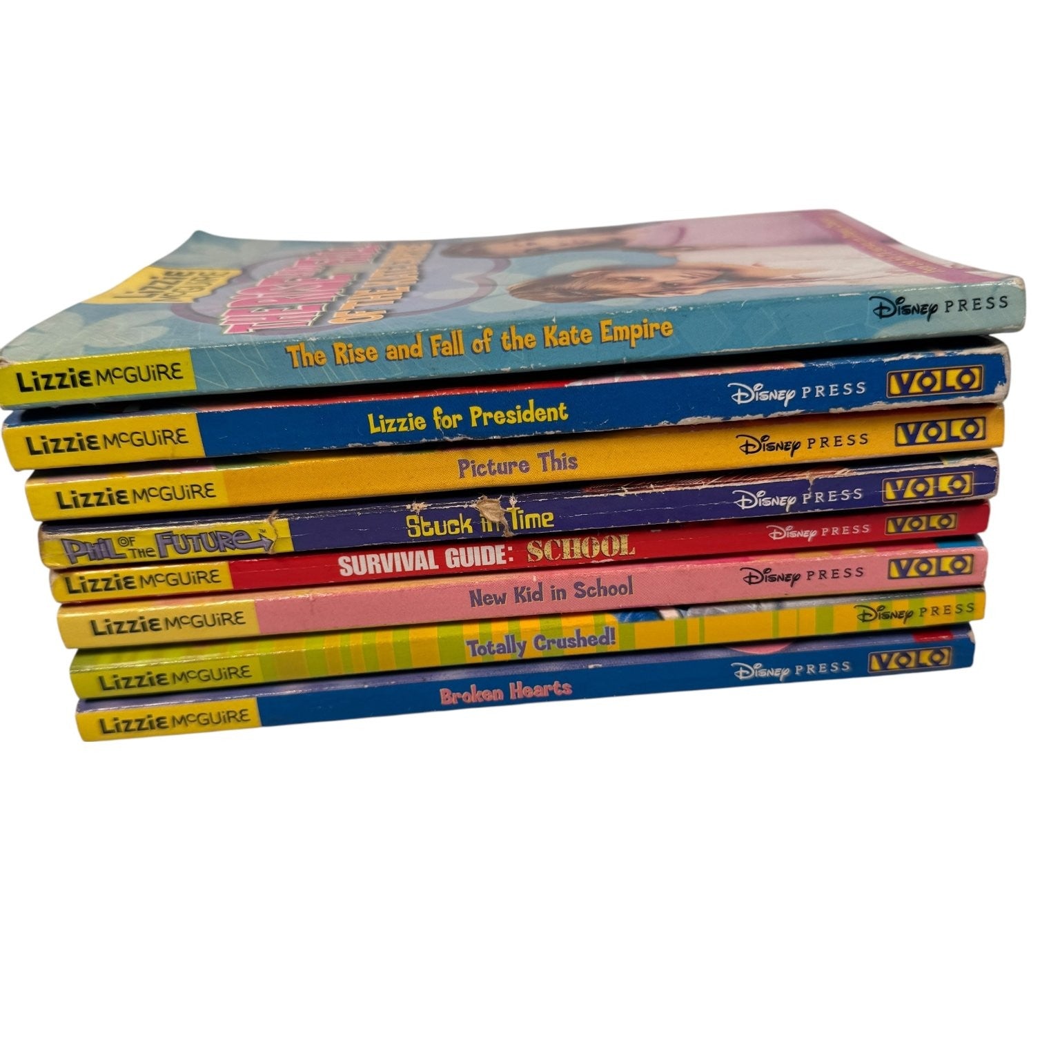 Vintage Y2K Lizzie McGuire 8 Book Lot Disney Press 2002-2005 Paperback Books