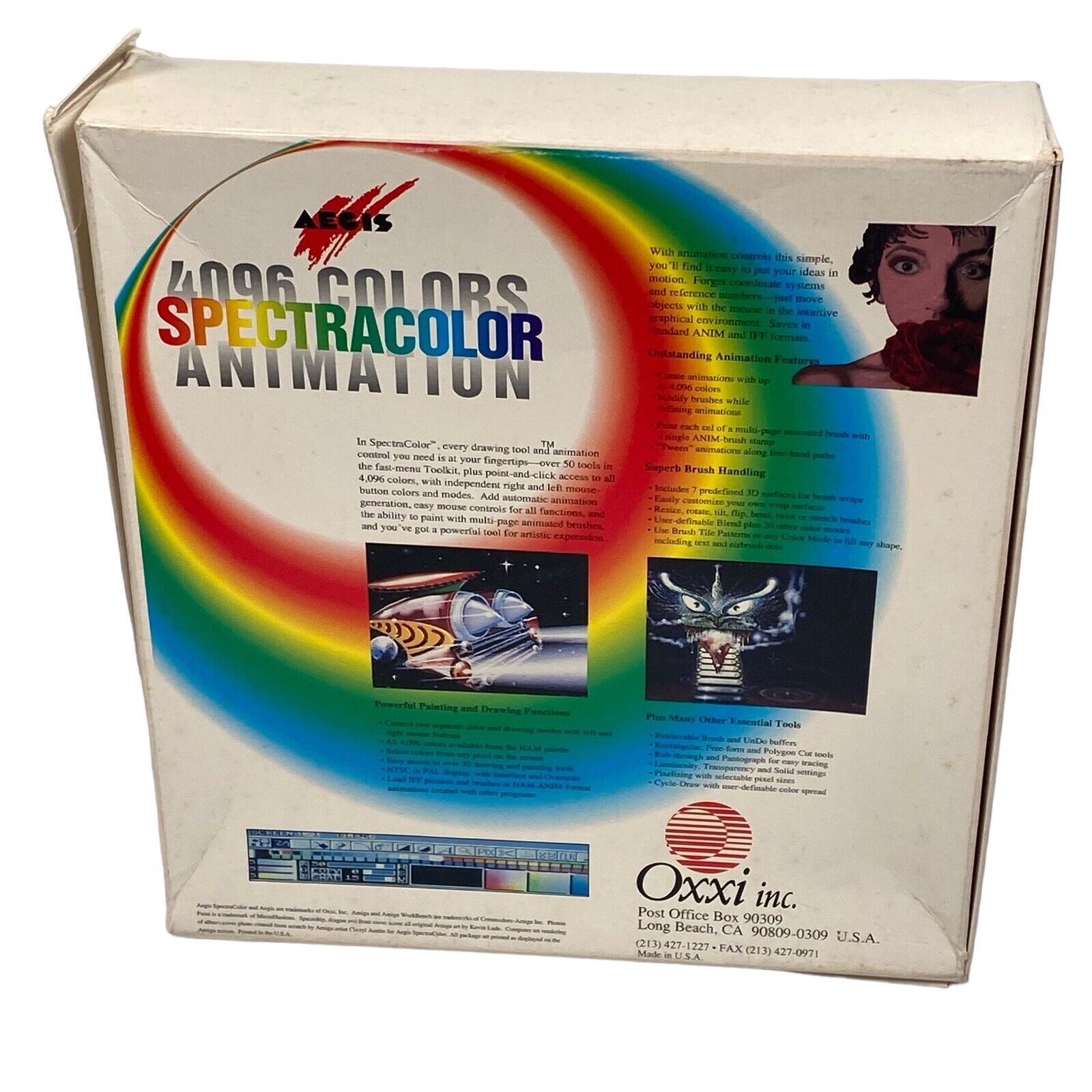 Aegis SpectraColor 4096 Colors VTG Animation Software 1984 For Amiga