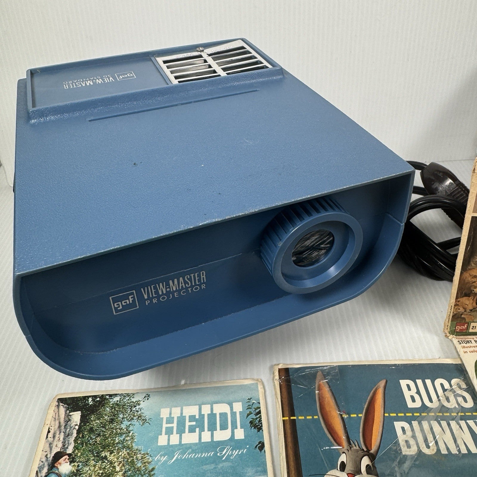 1950s Sawyers View Master & Projector Lot w/ 11 Reels & Bag Star Trek Read Desc