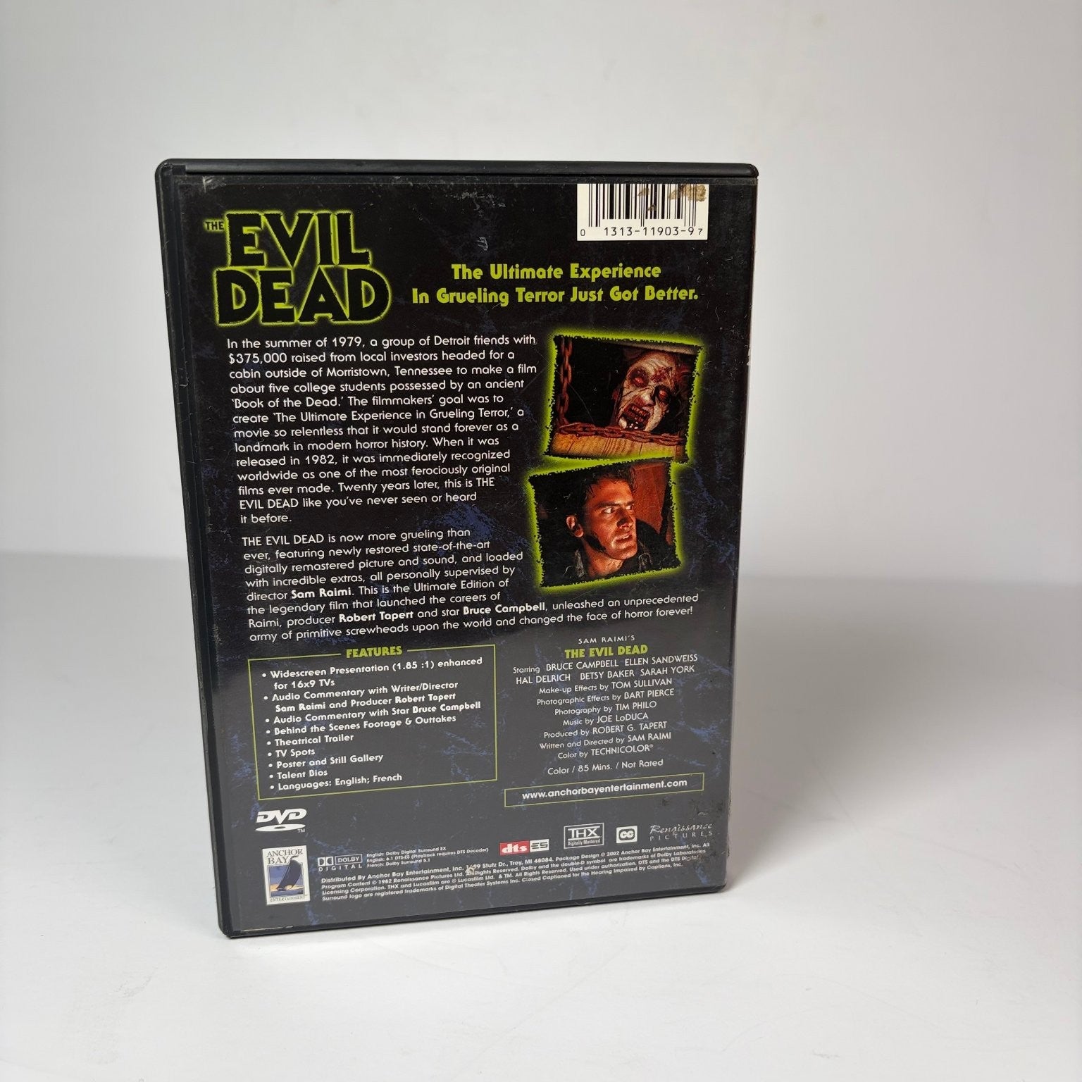 The Evil Dead 1982 / Evil Dead II 1987 Sam Raimi Bruce Campbell DVD Set
