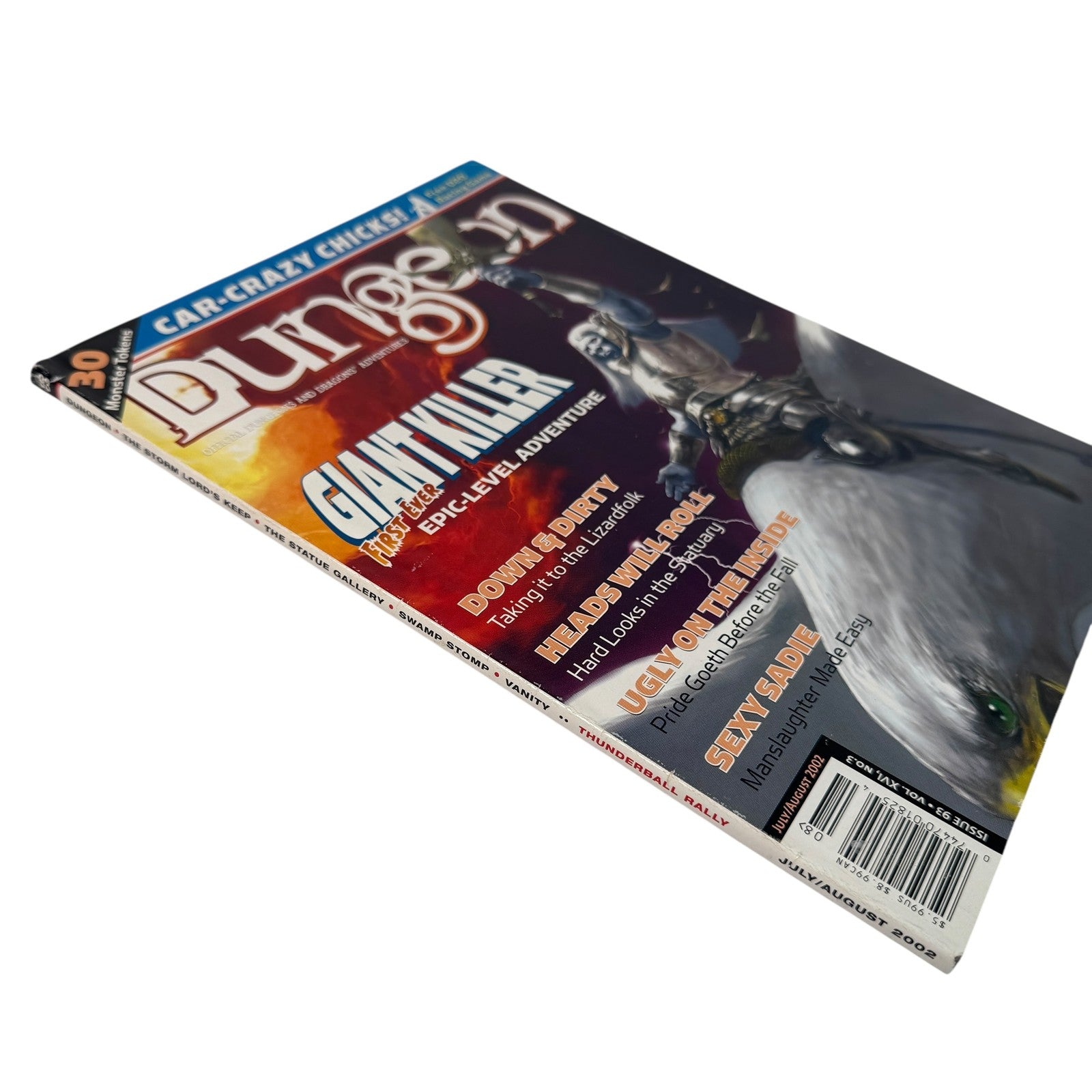 Vintage Dungeon Magazine #93 July August 2002 Thunderball Rally D20 Rulebook