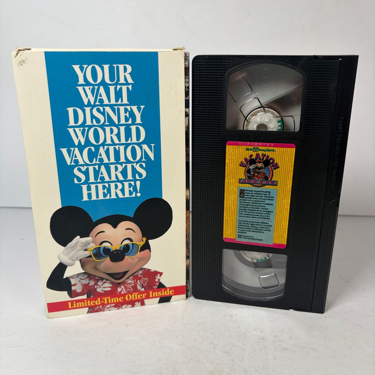 Walt Disney World Vacation Starts Here! VHS 1993 Promo Travel Guide Disney