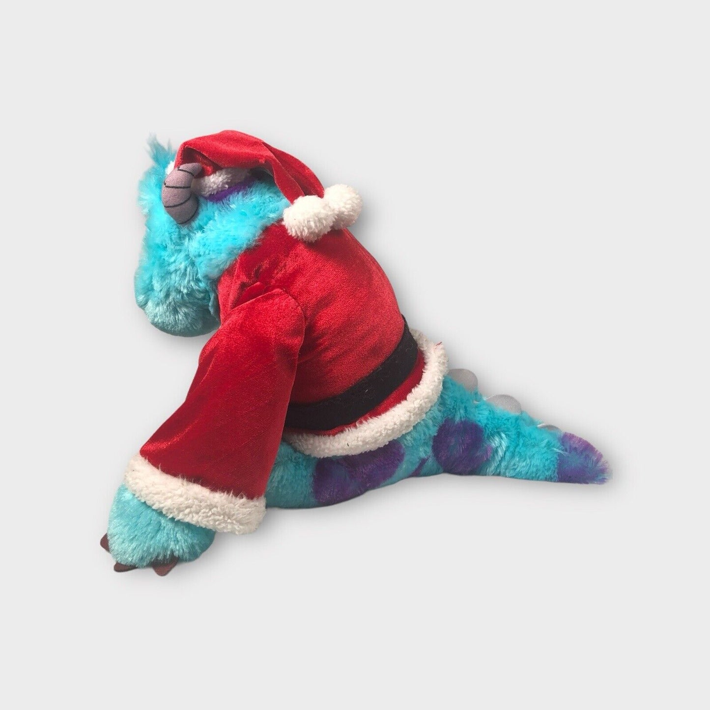 Disney Store Monsters Inc. SULLY James P Sullivan Christmas Santa plush Stuffy