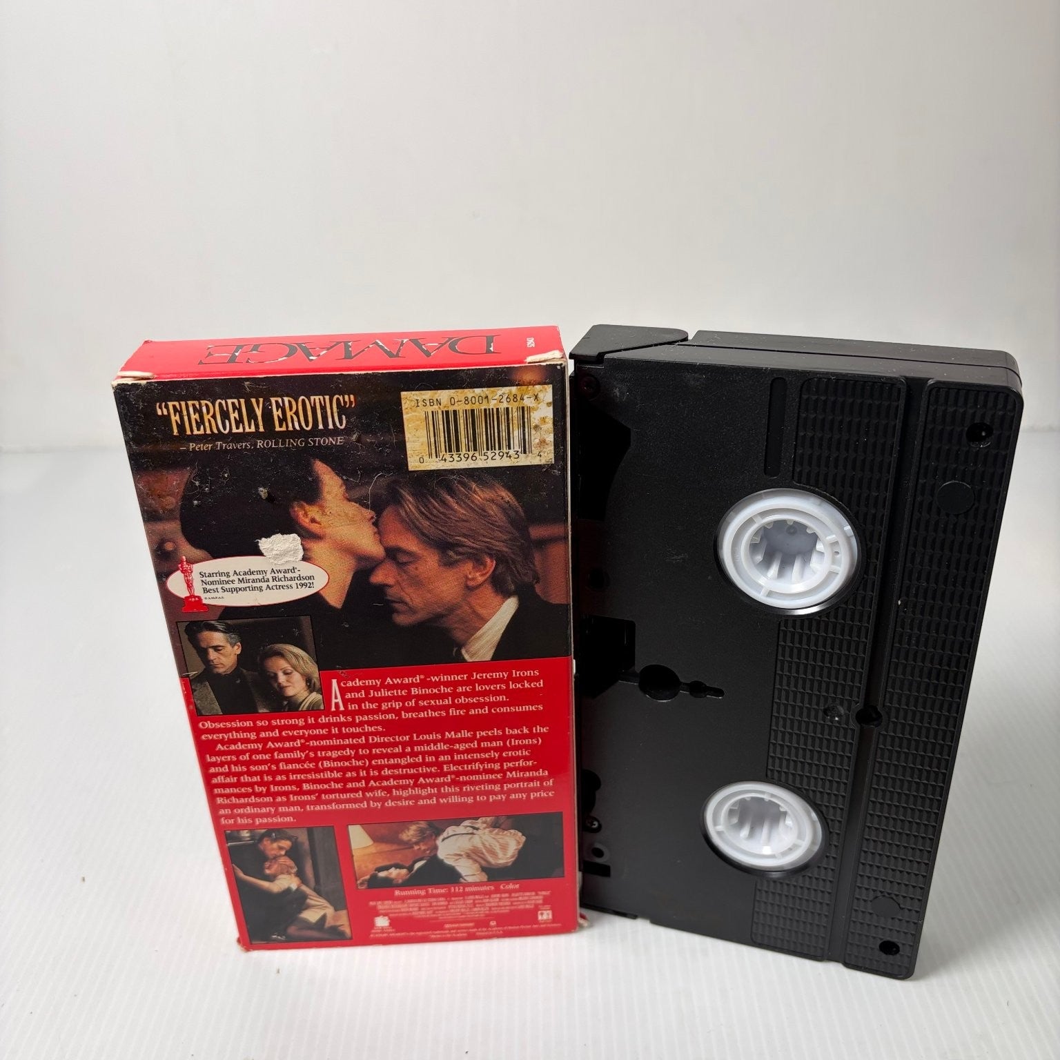 Damage VHS 1992 Erotic Drama Unrated Director's Cut New Line Home Video