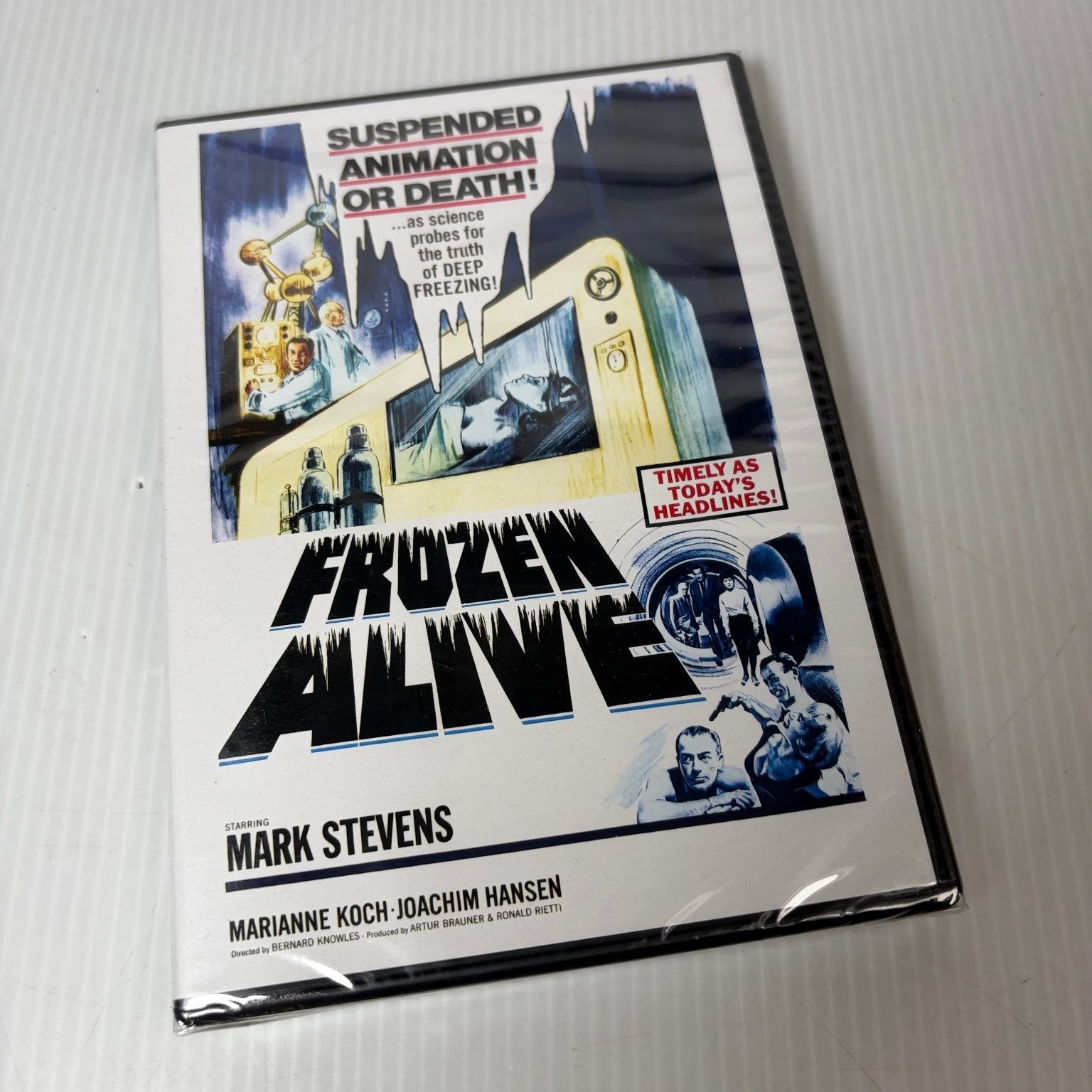Frozen Alive DVD 1964 Mark Stevens Bernard Knowles Suspended Animation Sci-Fi